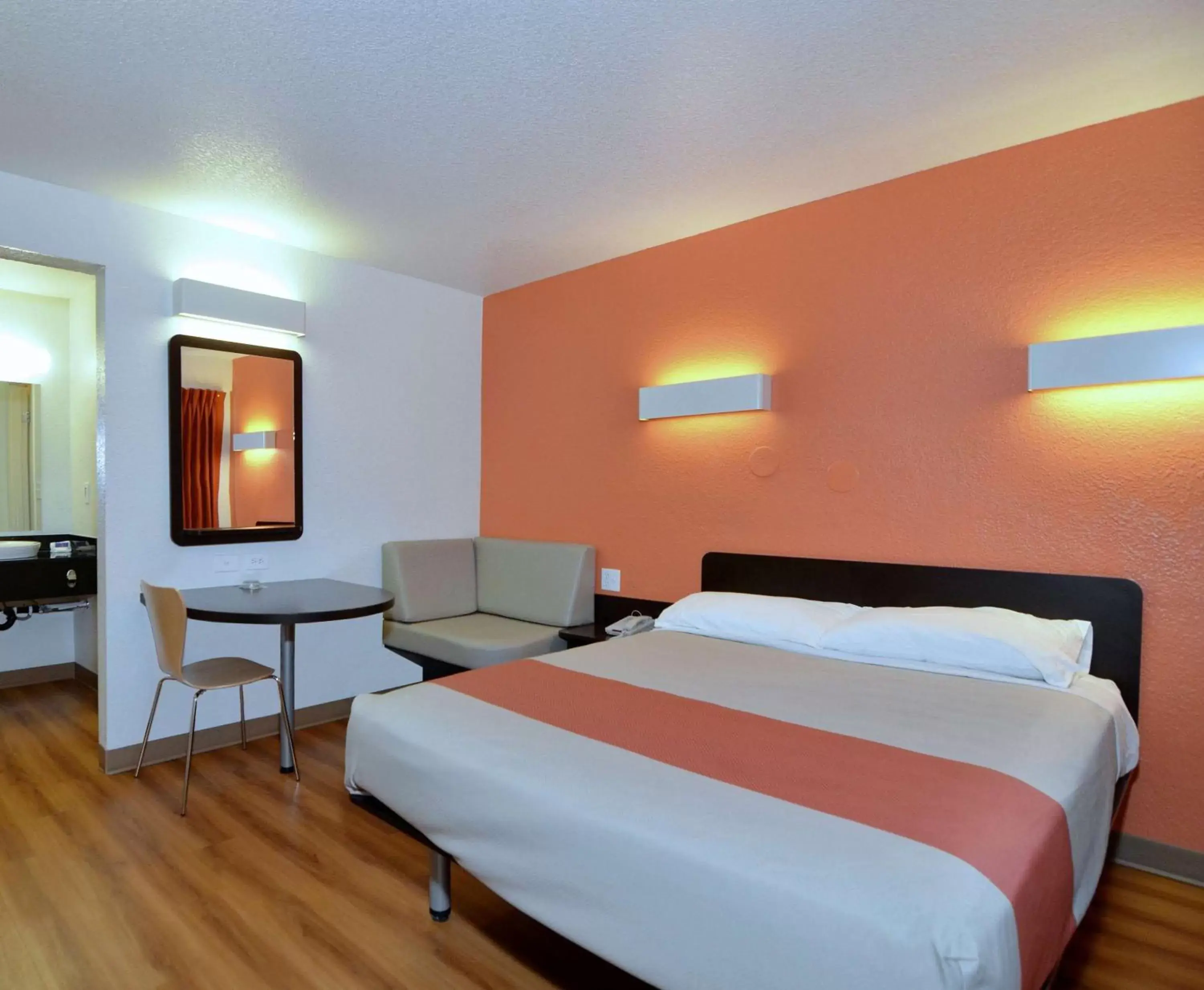 Queen Room - single occupancy - Disability Access - Roll in Shower in Motel 6-Laredo, TX - South Queen Room - single occupancy - Disability Access - Roll in Shower in Motel 6-Laredo, TX - South