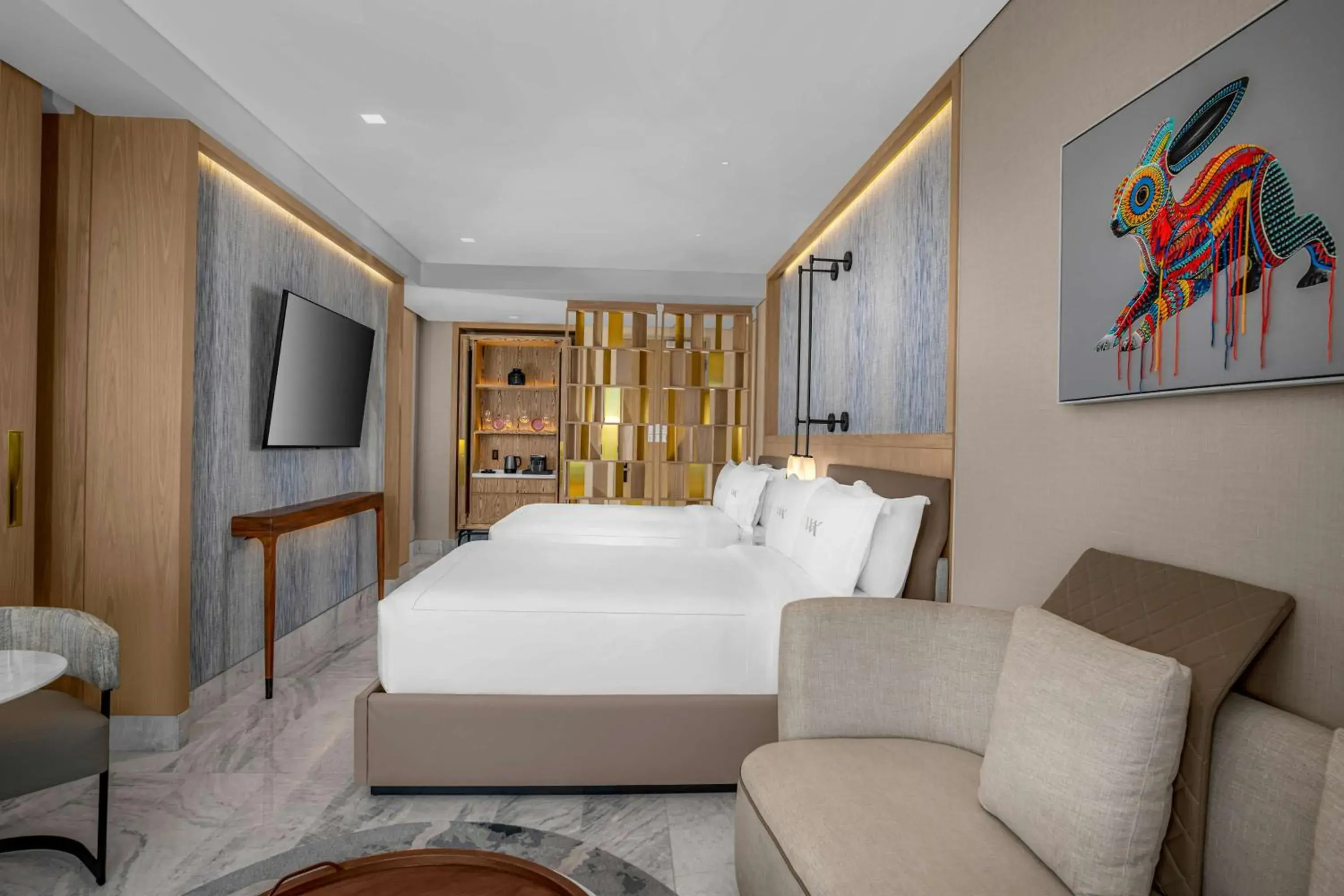 Deluxe Oceanfront Queen Room with Two Queen Beds in Waldorf Astoria Riviera Maya Deluxe Oceanfront Queen Room with Two Queen Beds in Waldorf Astoria Riviera Maya