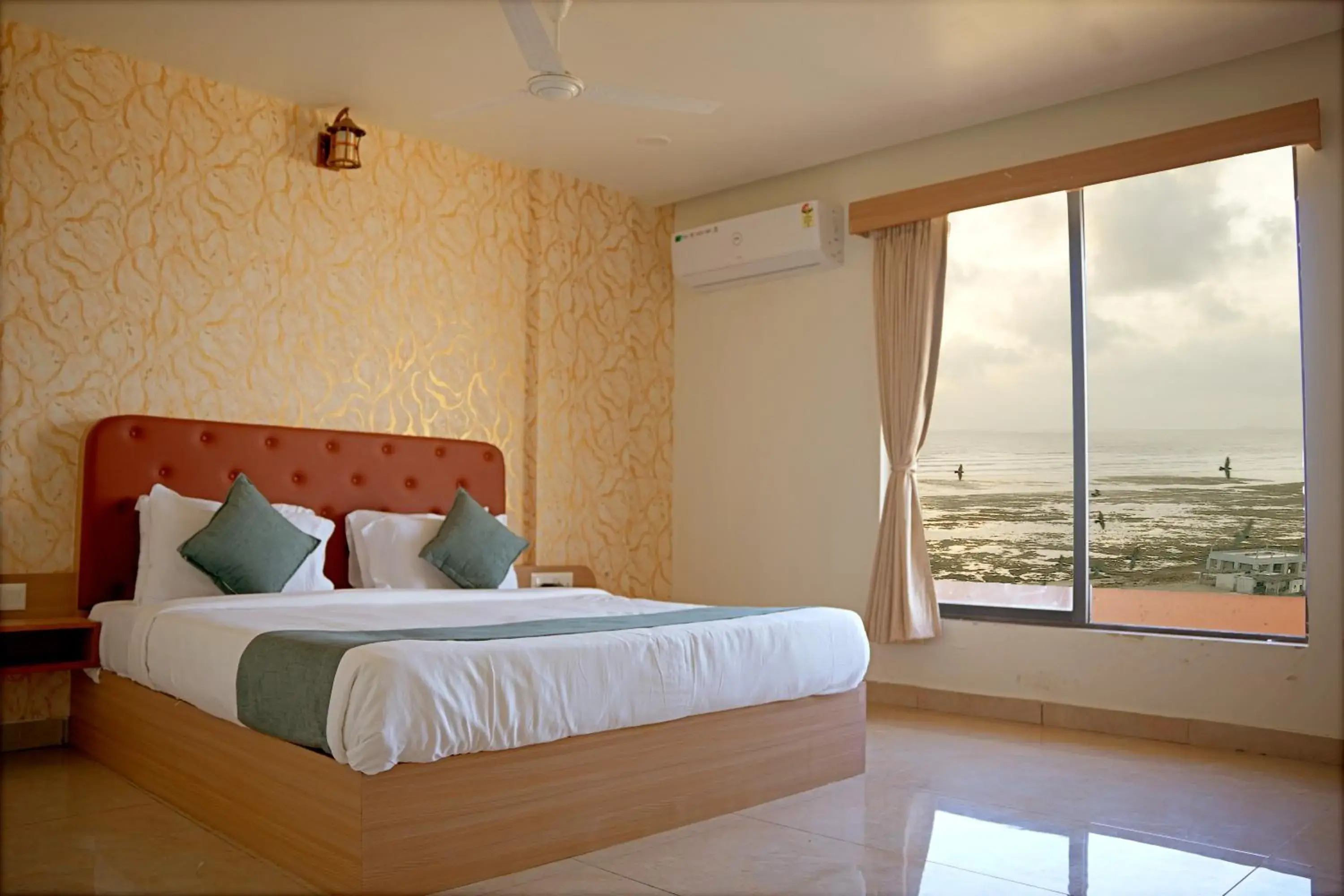 Deluxe Double Room with Sea View in The Sky Comfort Beach Hotel, Dwarka Deluxe Double Room with Sea View in The Sky Comfort Beach Hotel, Dwarka