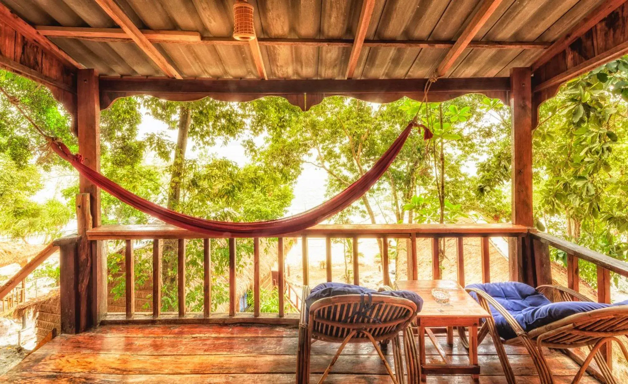 Sea View Bungalow with Double Bed and Fan in White Beach Bungalows Sea View Bungalow with Double Bed and Fan in White Beach Bungalows