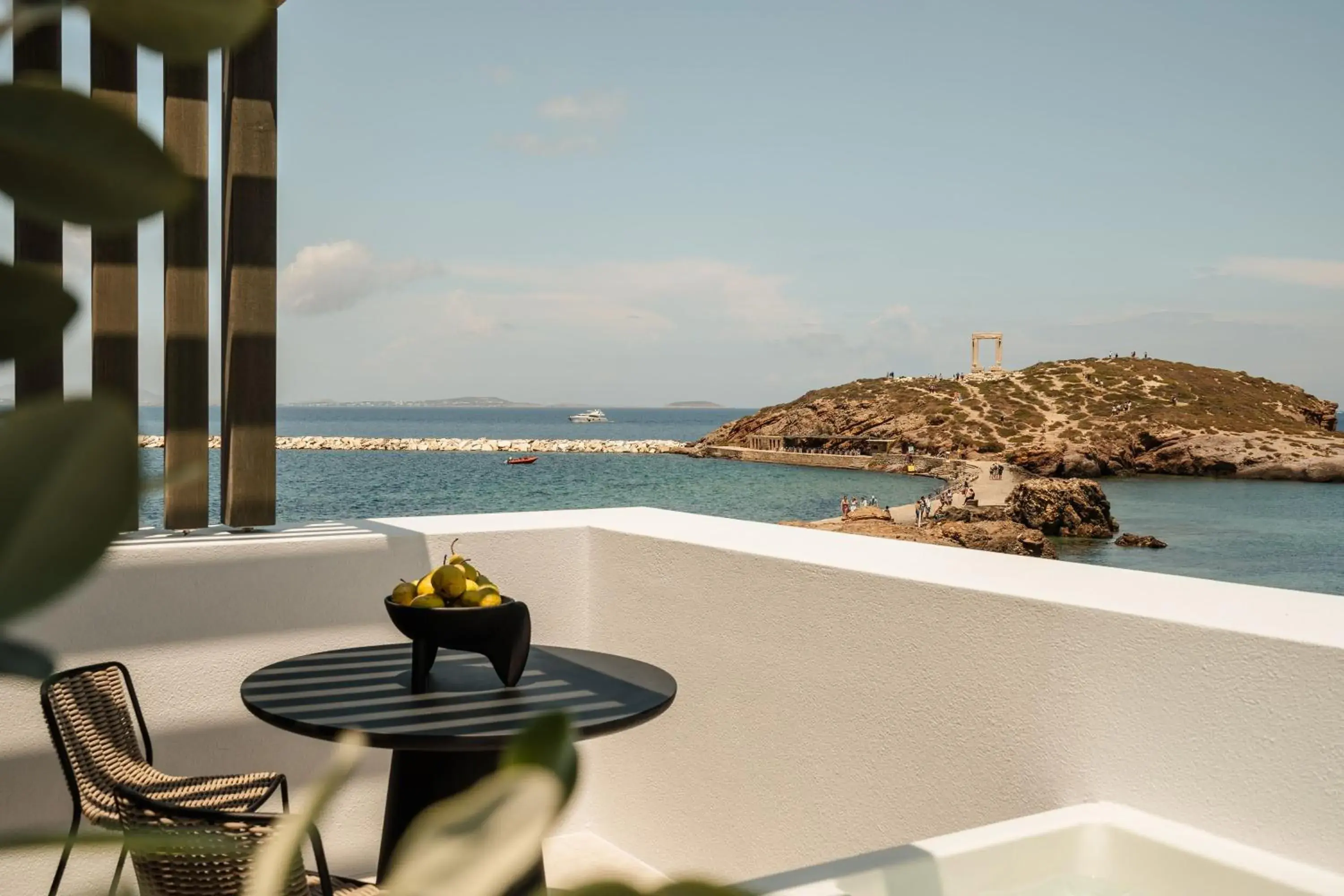 Temple Sea View Suite with Outdoor Jacuzzi in Naxos Rhyton Temple Sea View Suite with Outdoor Jacuzzi in Naxos Rhyton