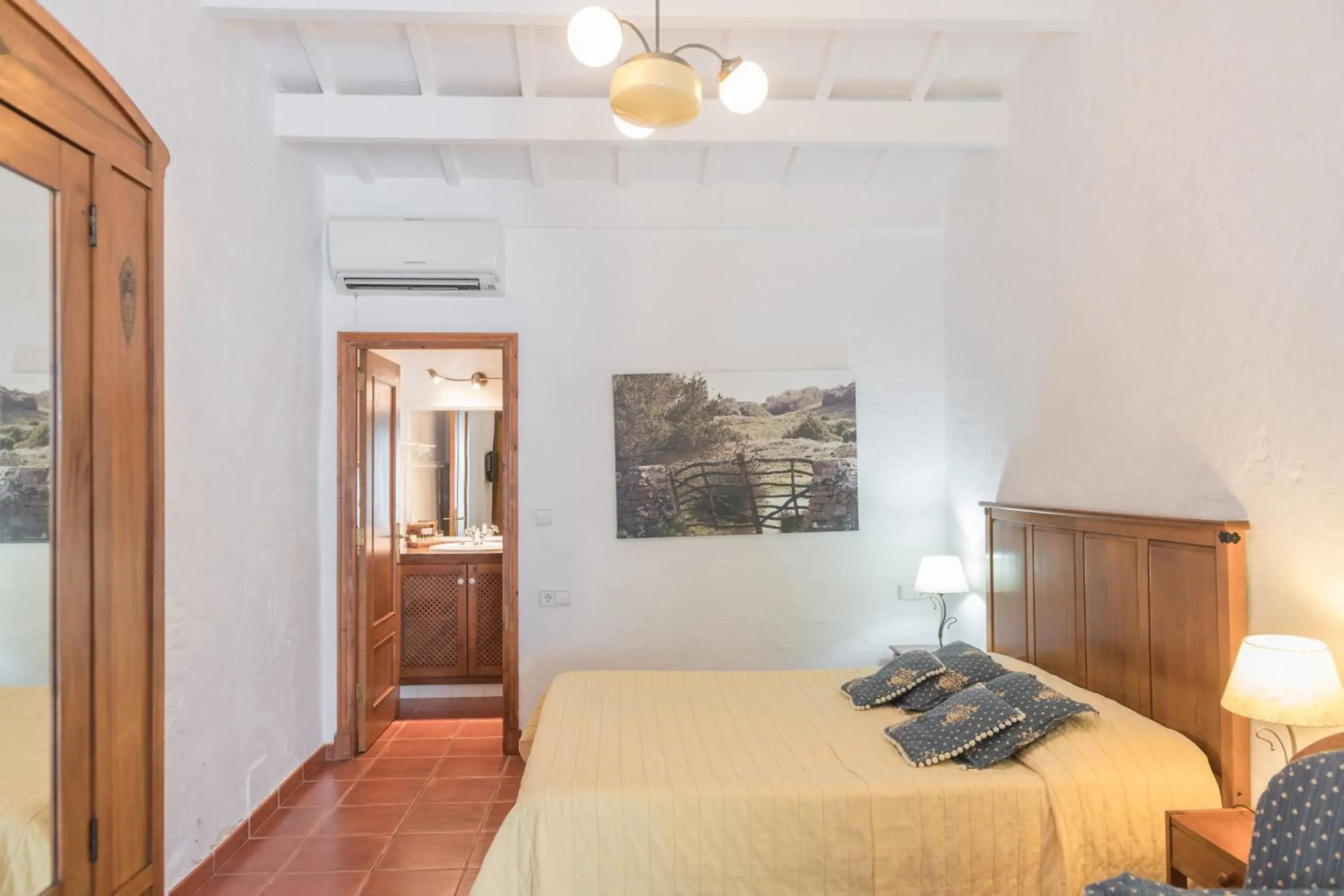 Superior Double Room with Garden View in Hotel Rural Biniarroca - Adults Only Superior Double Room with Garden View in Hotel Rural Biniarroca - Adults Only