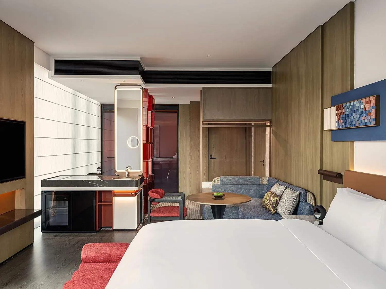 Premium King Room in Hotel Indigo Changsha Meixi Lake Premium King Room in Hotel Indigo Changsha Meixi Lake