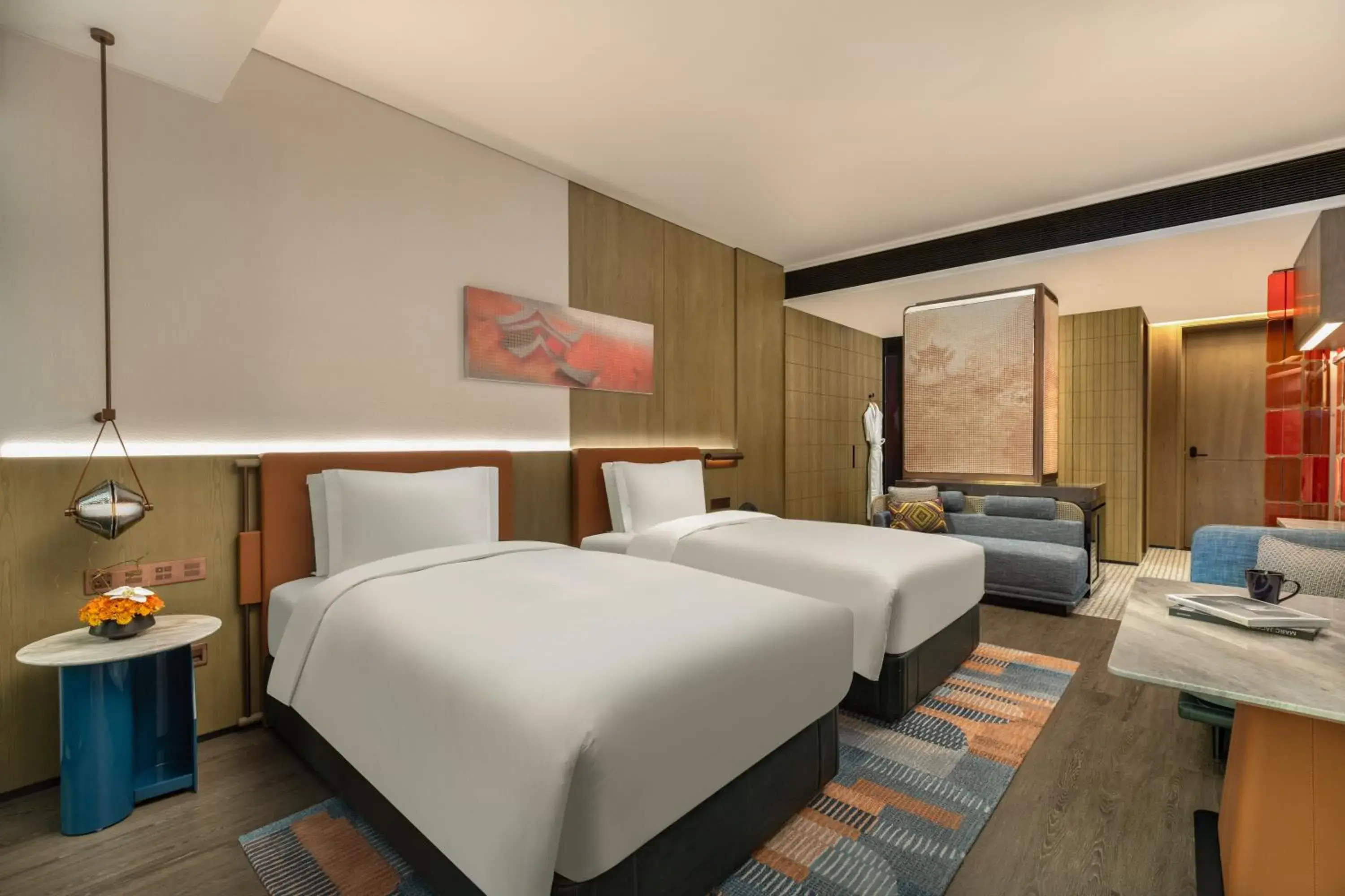 Standard Double Room with City View in Hotel Indigo Changsha Meixi Lake Standard Double Room with City View in Hotel Indigo Changsha Meixi Lake