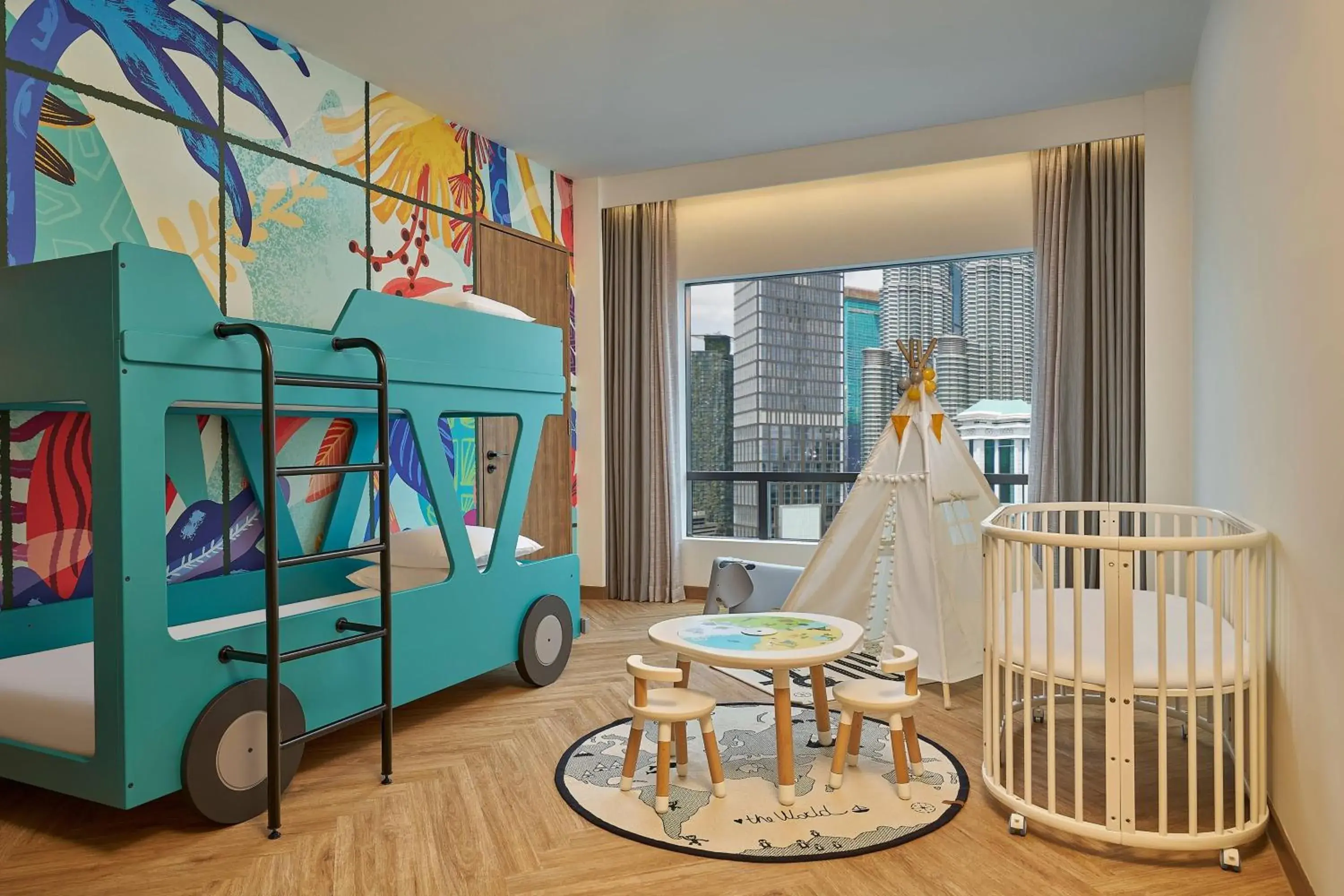 Two-Bedroom Family Suite with City View in Four Points by Sheraton Kuala Lumpur, City Centre Two-Bedroom Family Suite with City View in Four Points by Sheraton Kuala Lumpur, City Centre