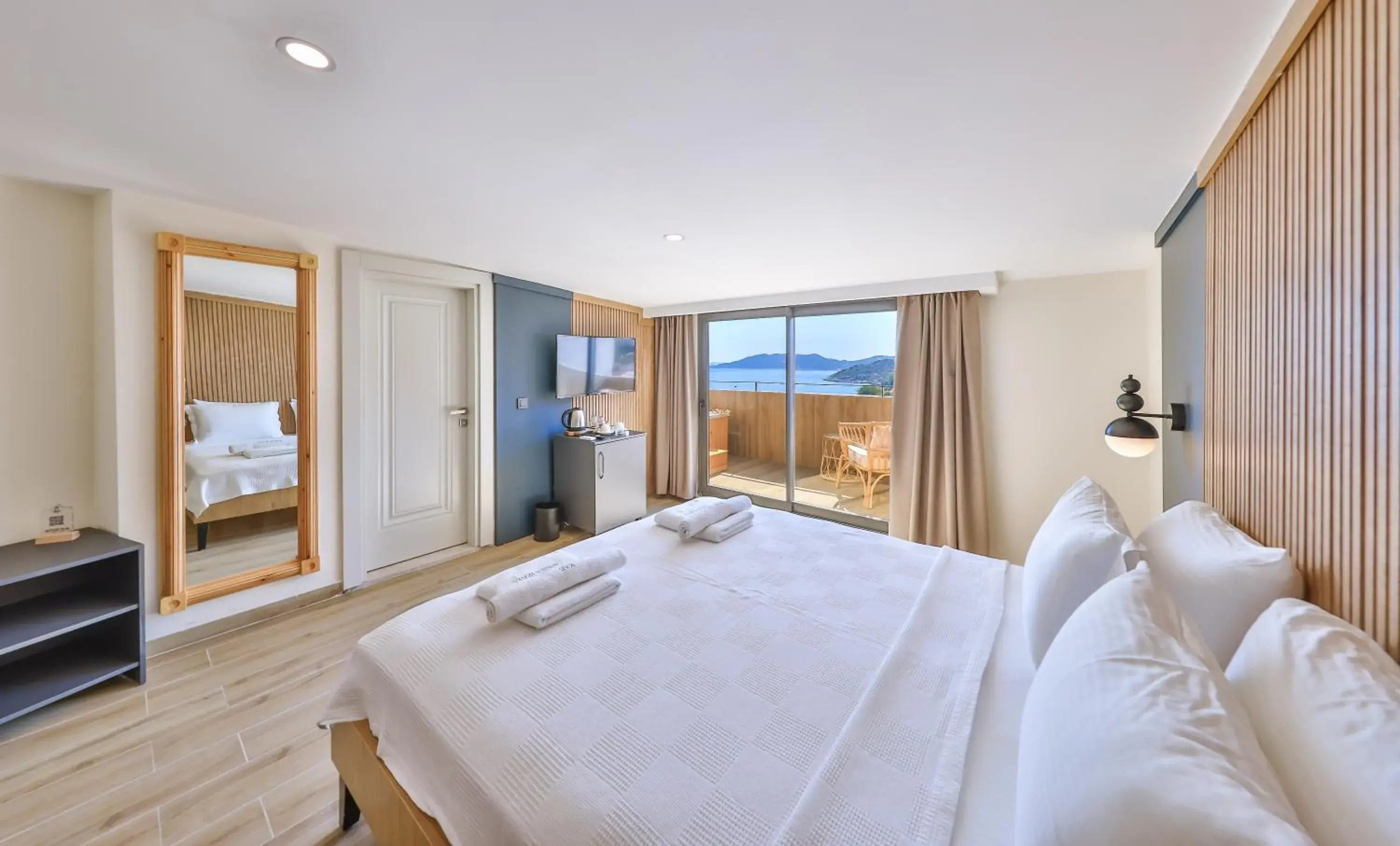 Deluxe Double Room with Sea View - Penthouse in Kas Athena Hotel Deluxe Double Room with Sea View - Penthouse in Kas Athena Hotel