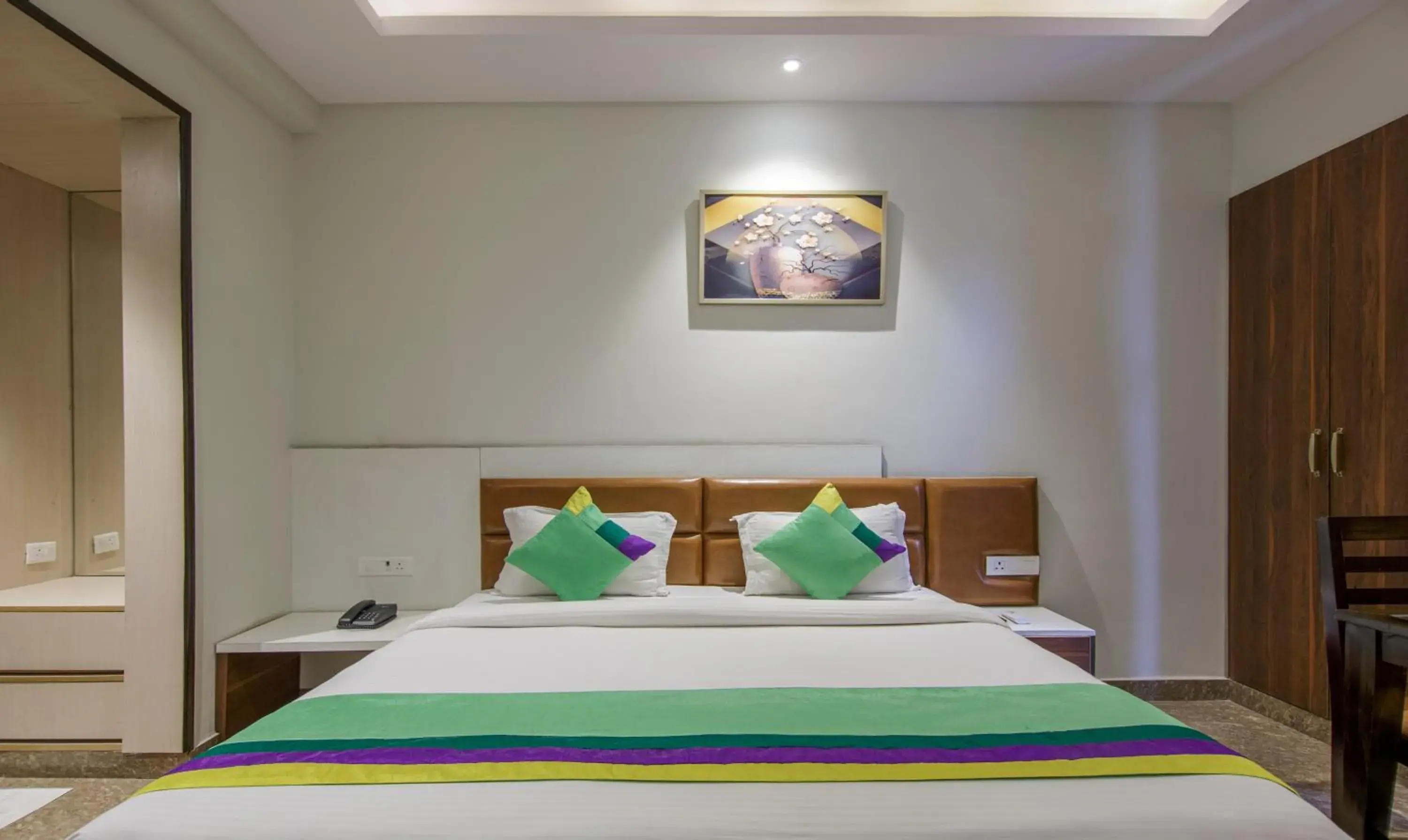 Deluxe Double Room - single occupancy in Treebo Swastika Premium Deluxe Double Room - single occupancy in Treebo Swastika Premium