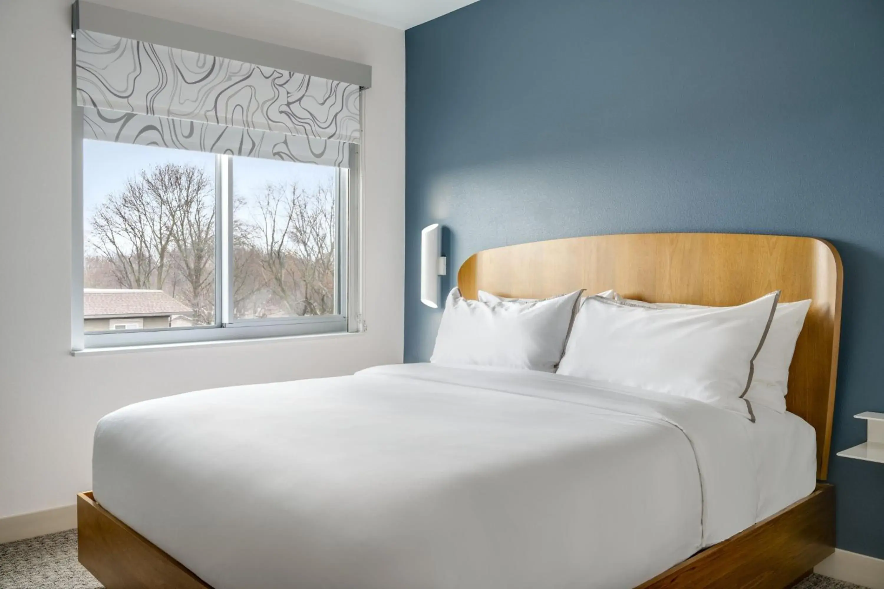 One-Bedroom King Suite with Courtyard View and Sofa Bed in Element Springfield South One-Bedroom King Suite with Courtyard View and Sofa Bed in Element Springfield South