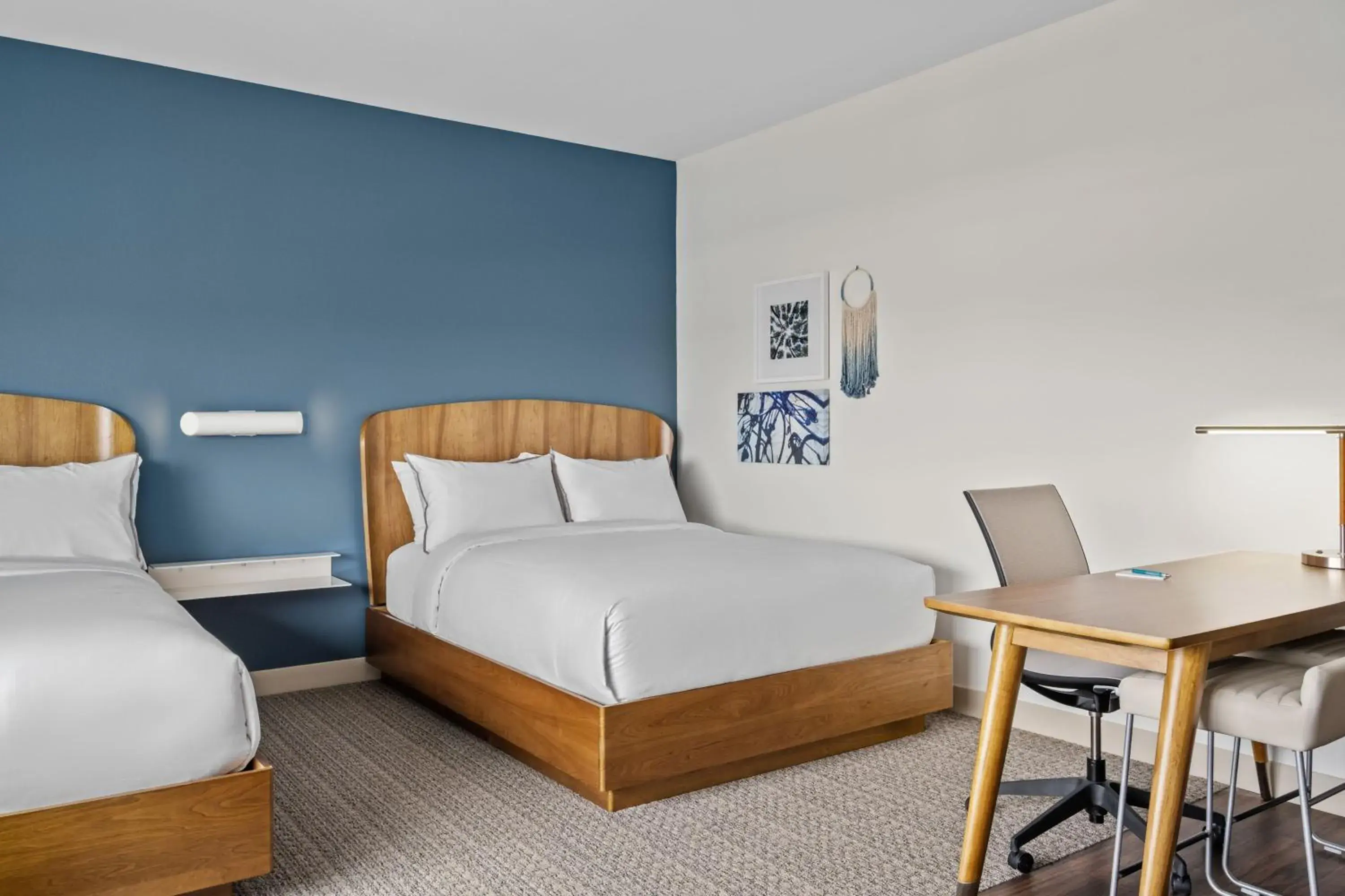 Queen Studio with Two Queen Beds and Sofa Bed - Courtyard View in Element Springfield South Queen Studio with Two Queen Beds and Sofa Bed - Courtyard View in Element Springfield South