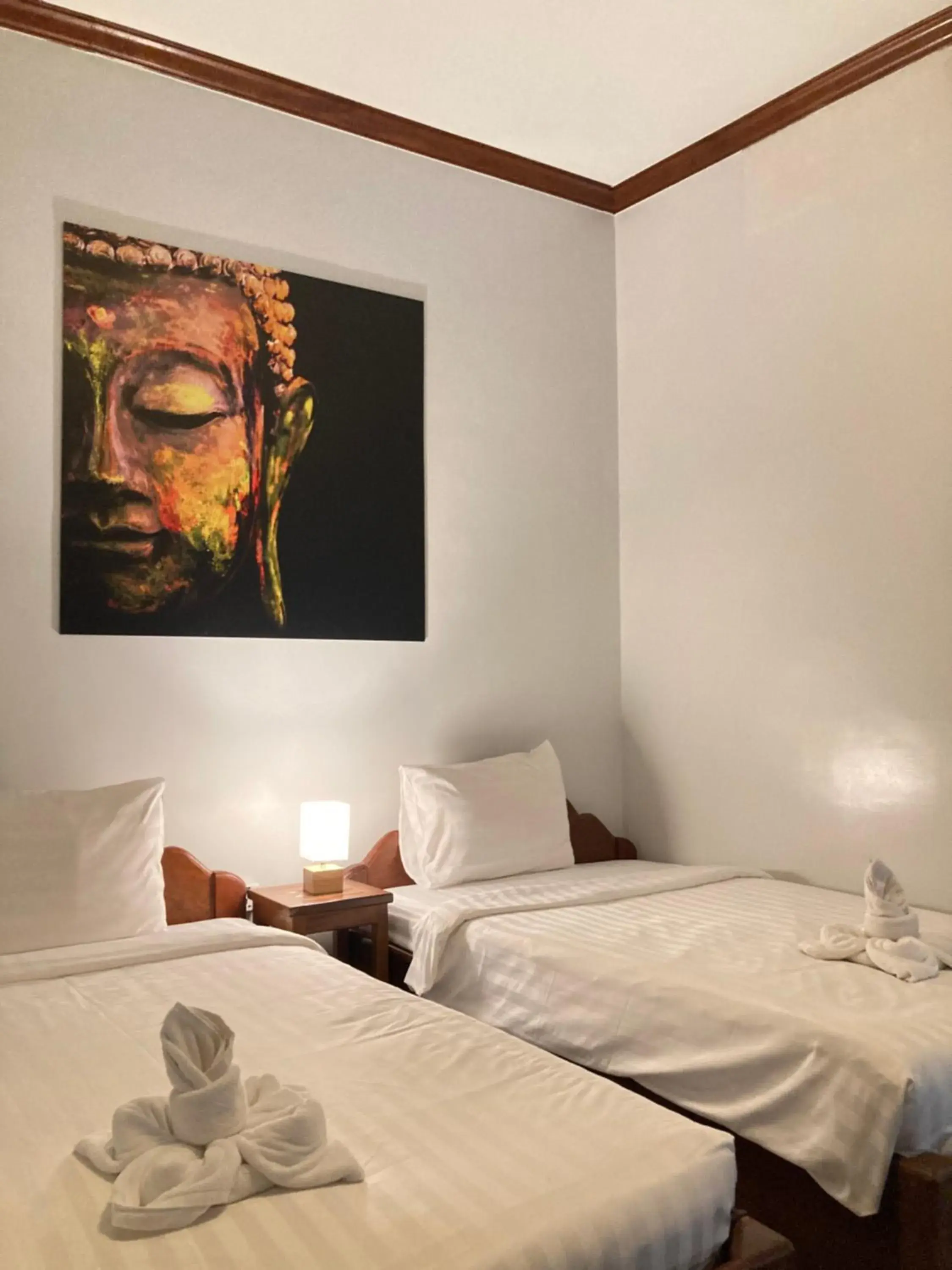 Twin Room with Pool View in Lotus Haven Villa Twin Room with Pool View in Lotus Haven Villa