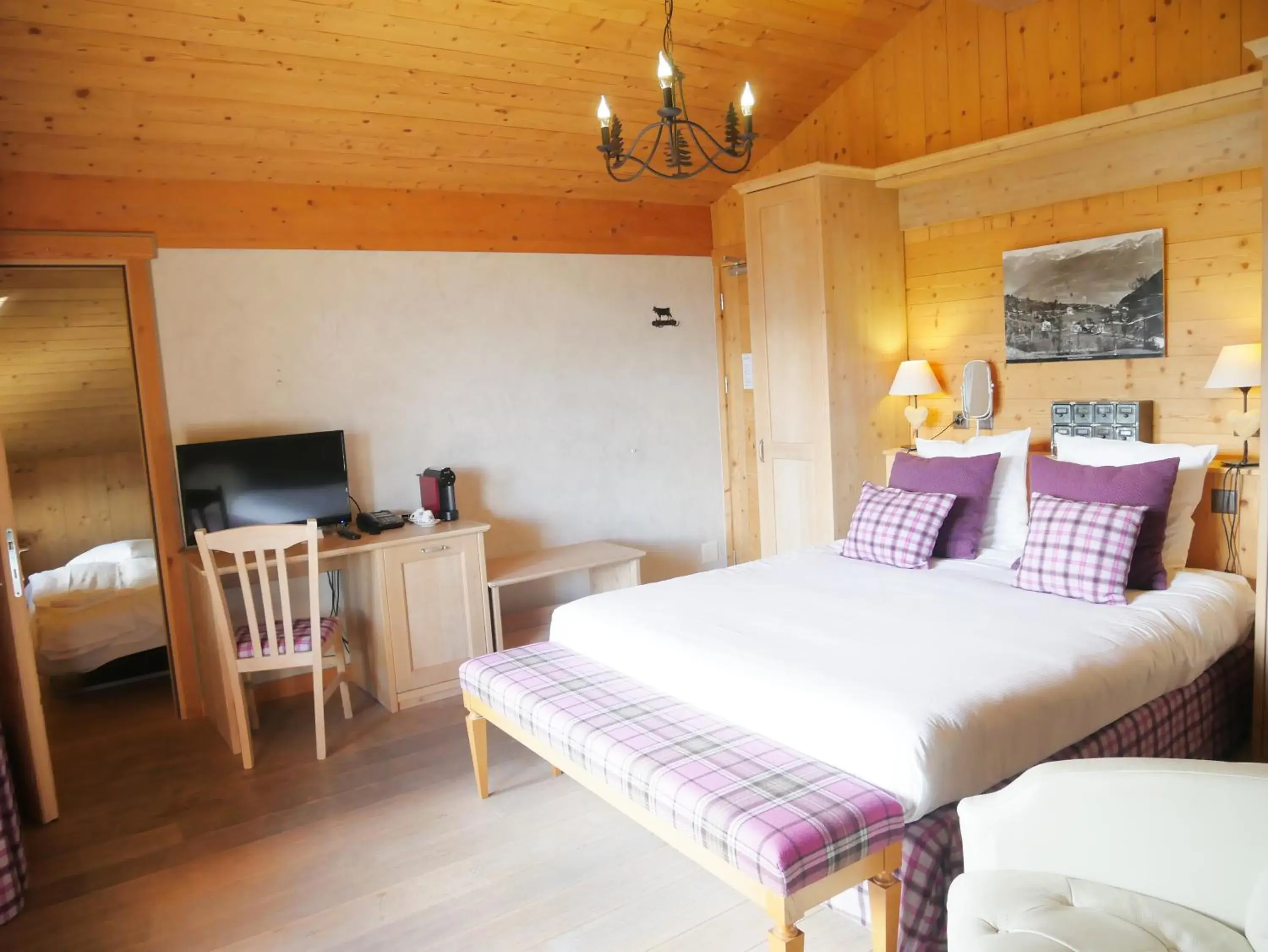 Triple Room with Terrace - single occupancy in Hôtel de l'Ardève & Chalet Kalbermatten Triple Room with Terrace - single occupancy in Hôtel de l'Ardève & Chalet Kalbermatten