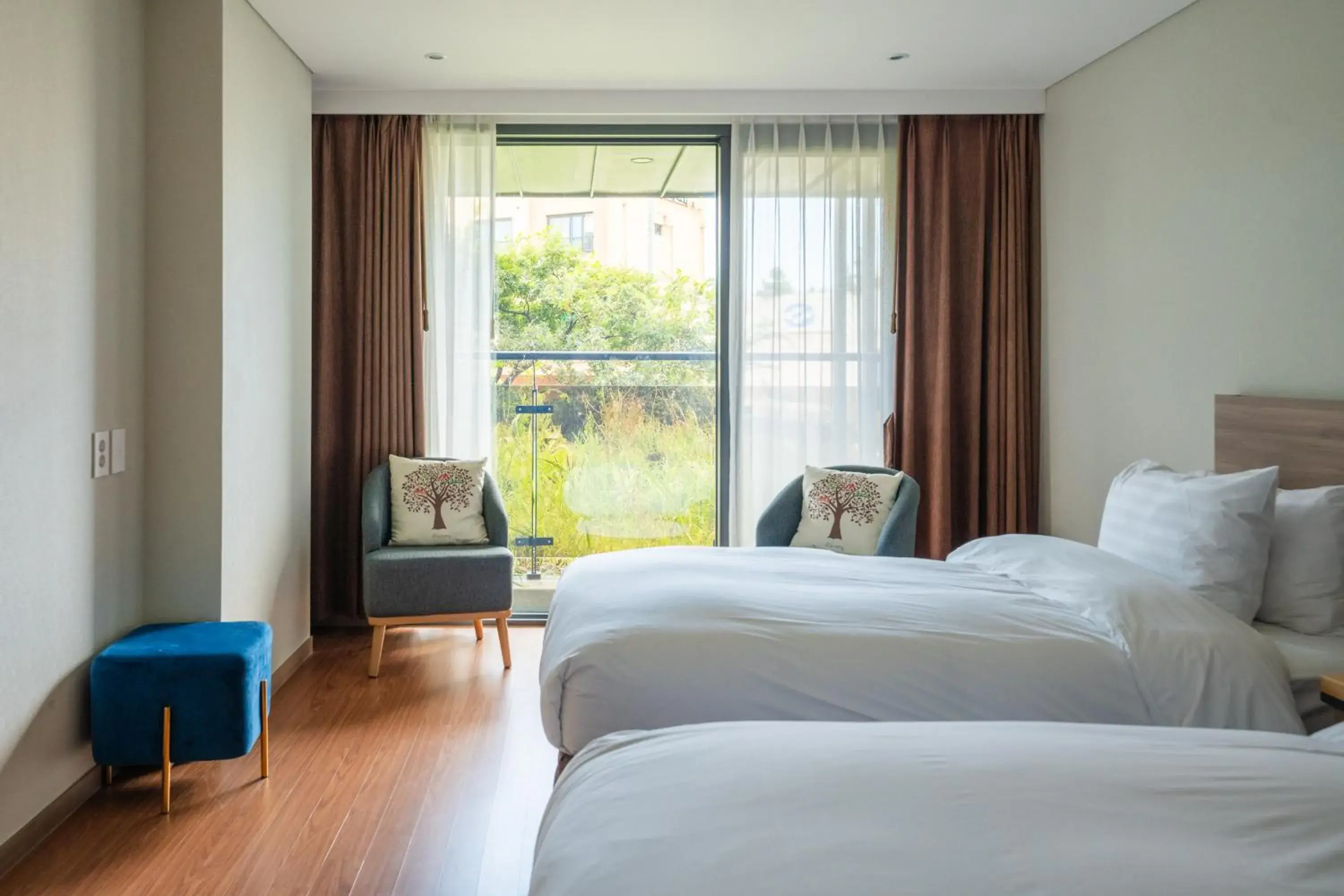 Twin Room with Terrace in Hotel Fine Jeju Twin Room with Terrace in Hotel Fine Jeju