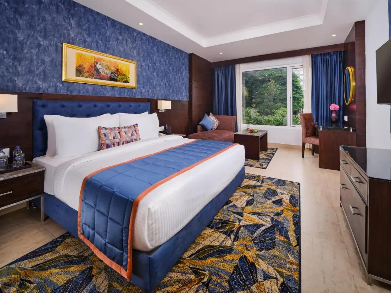Deluxe Room with Complimentary taxi stand transfer to Banganga/ Helipad , 15% off on Spa ( 30 min ), 15% off on F&B, 20% off on laundry per room per stay in Fortune Park, Katra - Member ITC Hotels' Group Deluxe Room with Complimentary taxi stand transfer to Banganga/ Helipad , 15% off on Spa ( 30 min ), 15% off on F&B, 20% off on laundry per room per stay in Fortune Park, Katra - Member ITC Hotels' Group