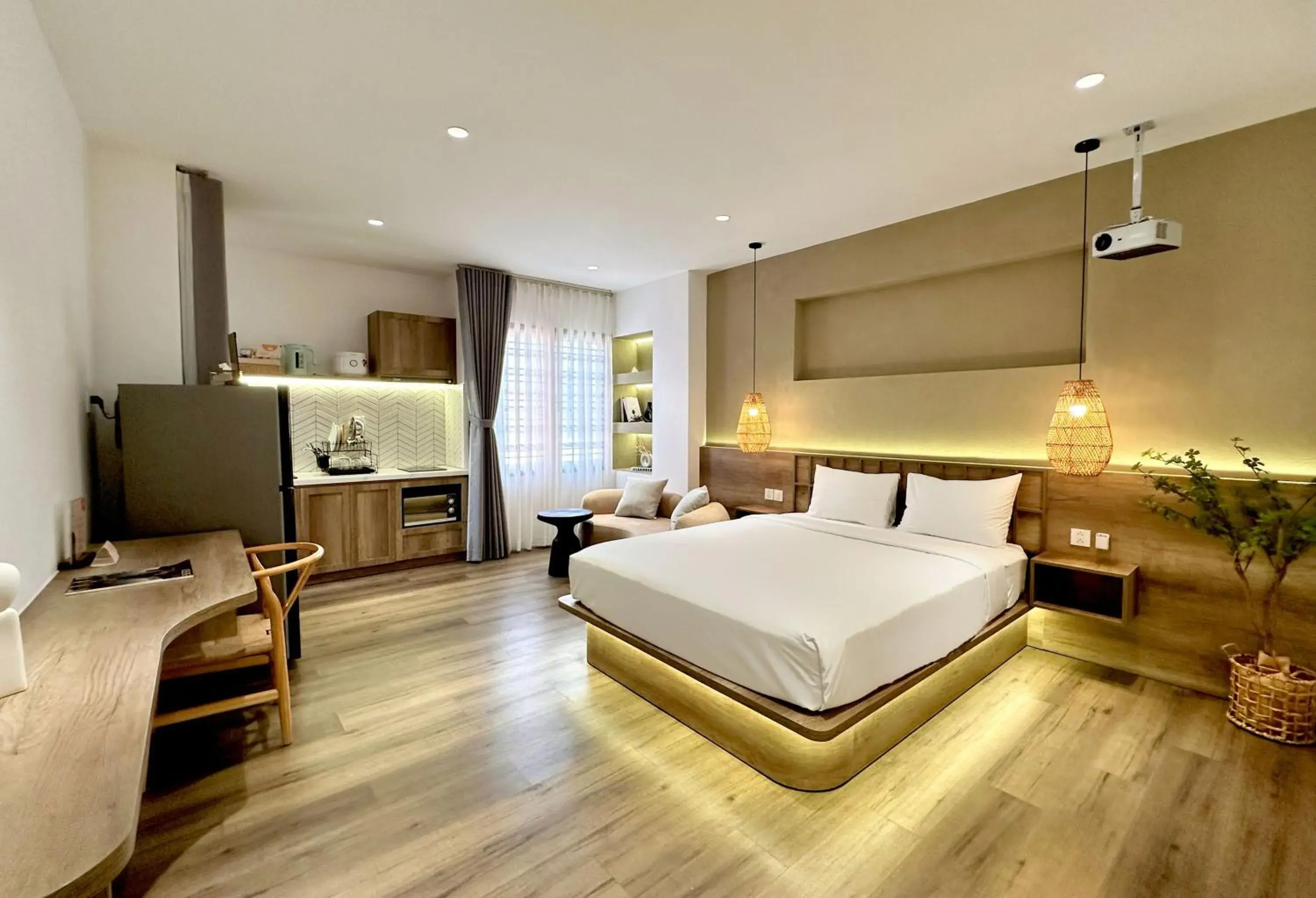 Double Room with Private Bathroom in Kin Wander Tân Phong, The Moonage Double Room with Private Bathroom in Kin Wander Tân Phong, The Moonage