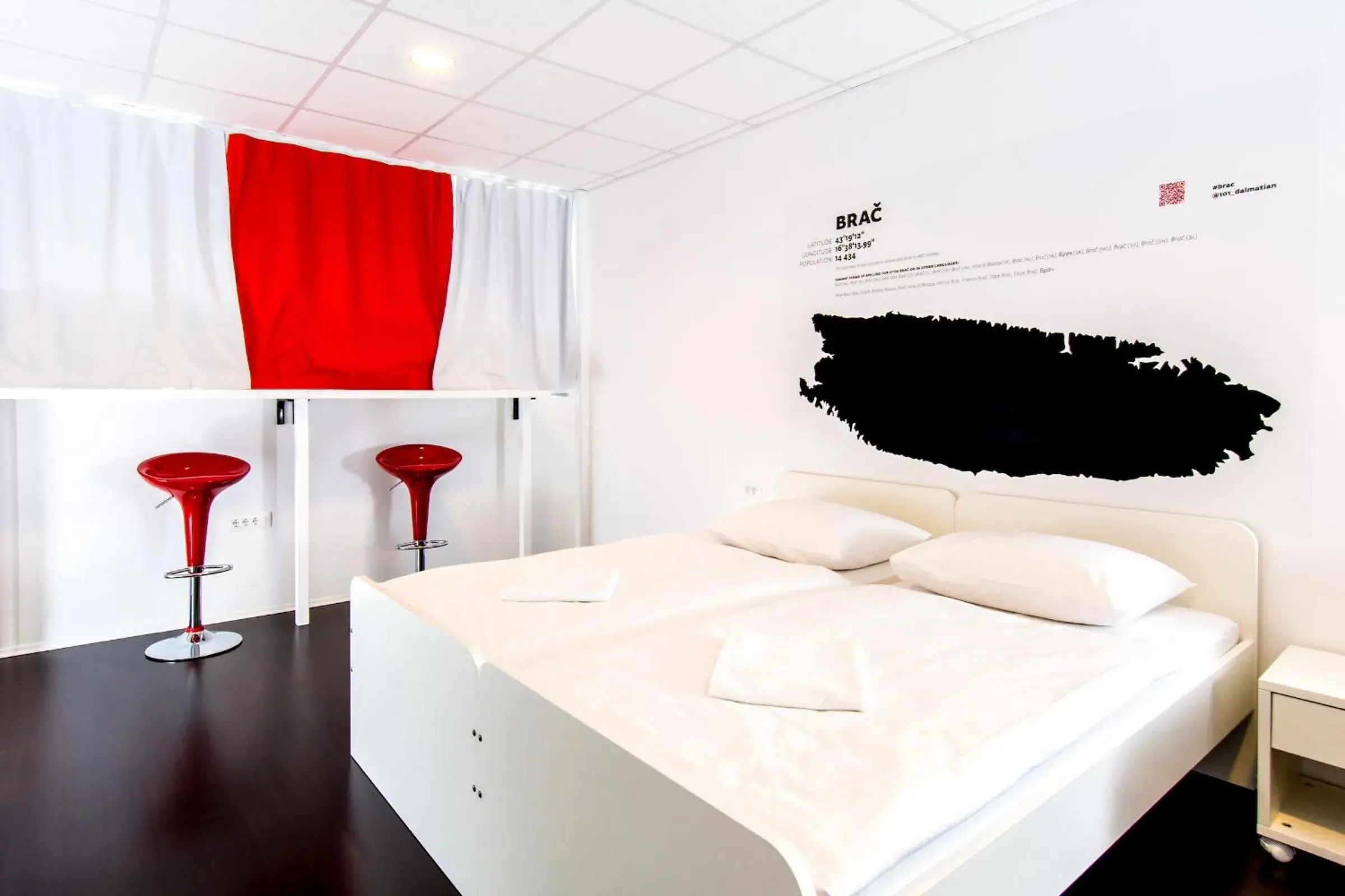 Private Double or Twin Room with Bathroom in Design Hostel 101 Dalmatinac Private Double or Twin Room with Bathroom in Design Hostel 101 Dalmatinac