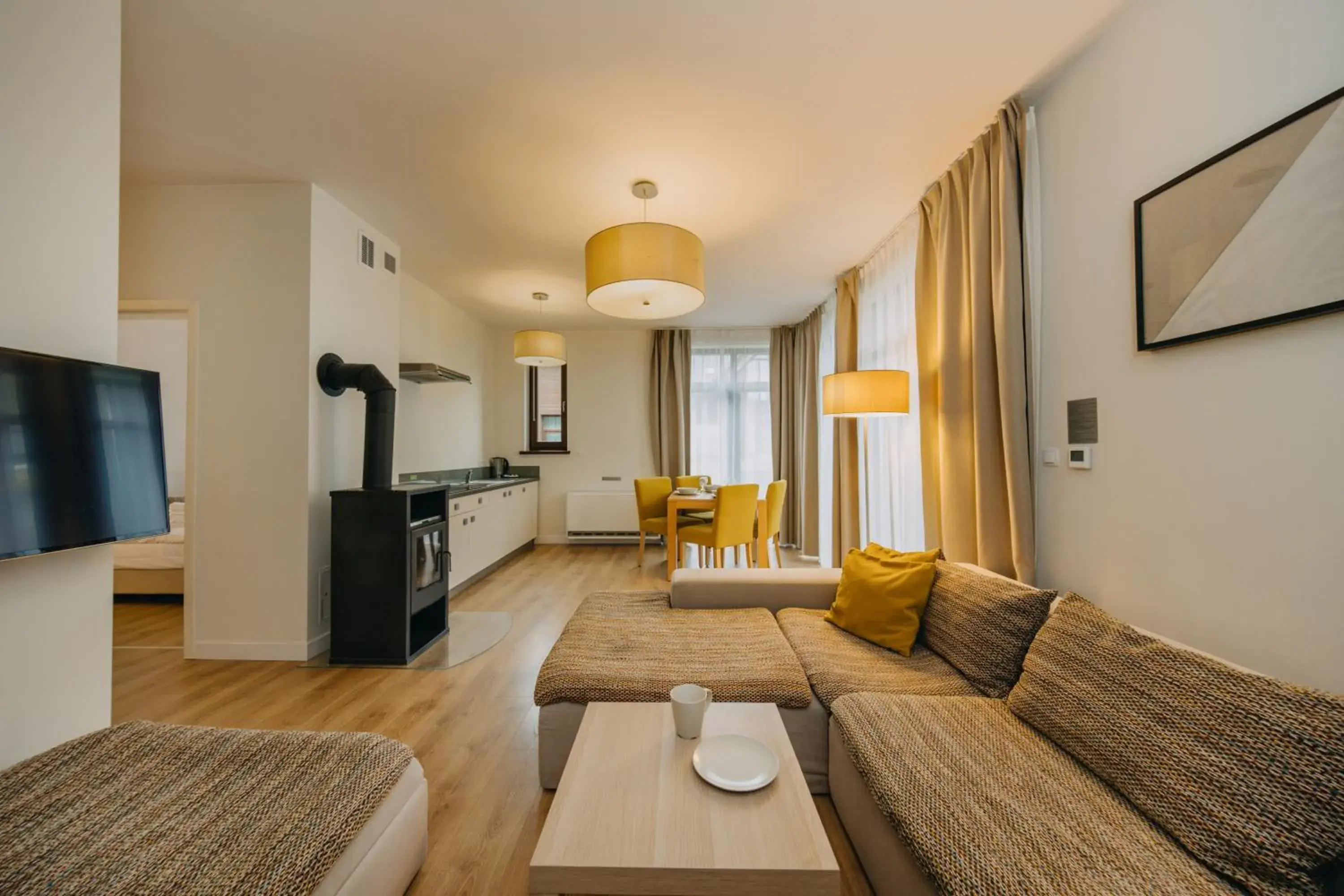 Deluxe One-Bedroom Apartment (2 Adults) in Osada Śnieżka koło Karpacza Deluxe One-Bedroom Apartment (2 Adults) in Osada Śnieżka koło Karpacza