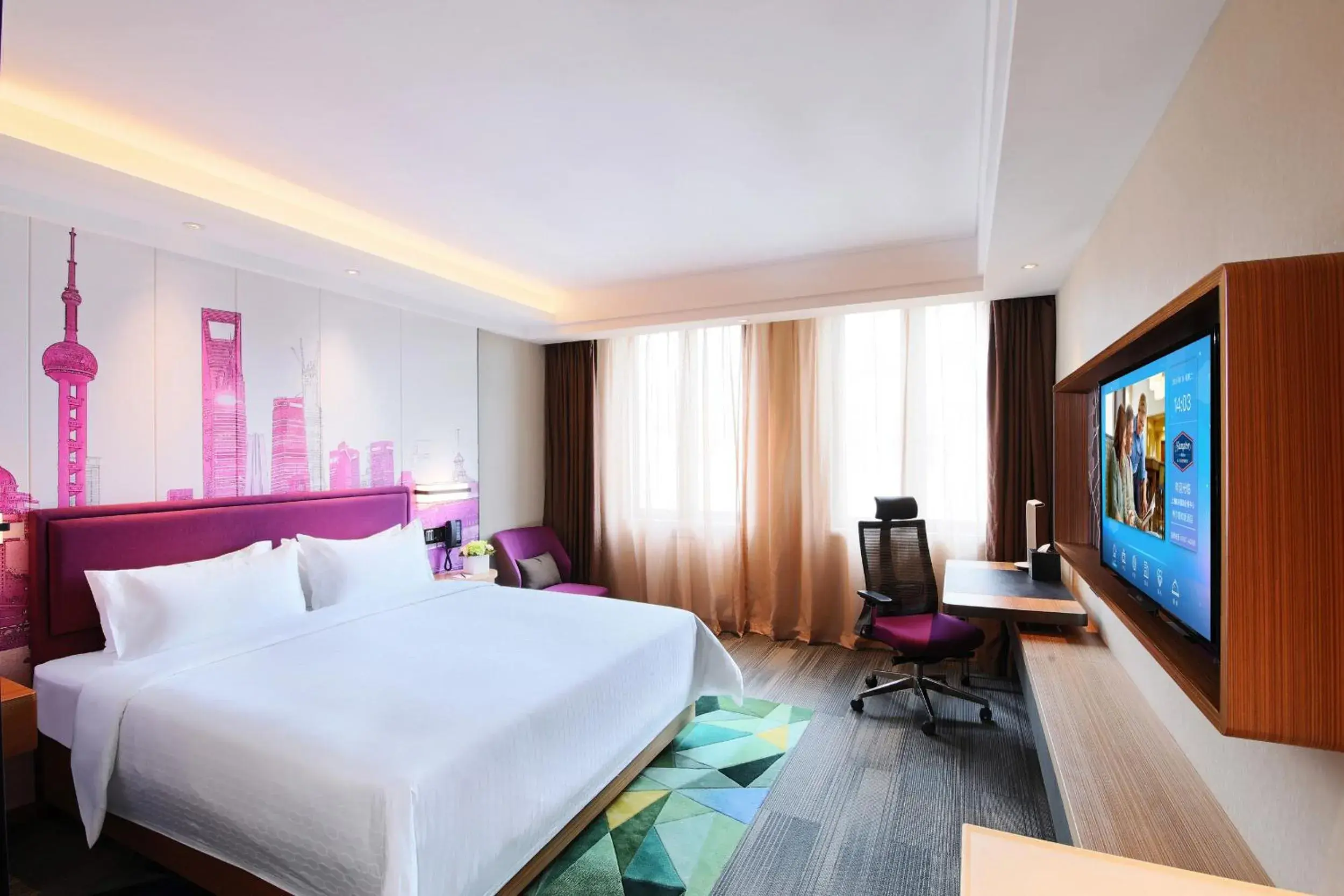 Superior Queen Room in Hampton by Hilton Shanghai Hongqiao NECC Superior Queen Room in Hampton by Hilton Shanghai Hongqiao NECC