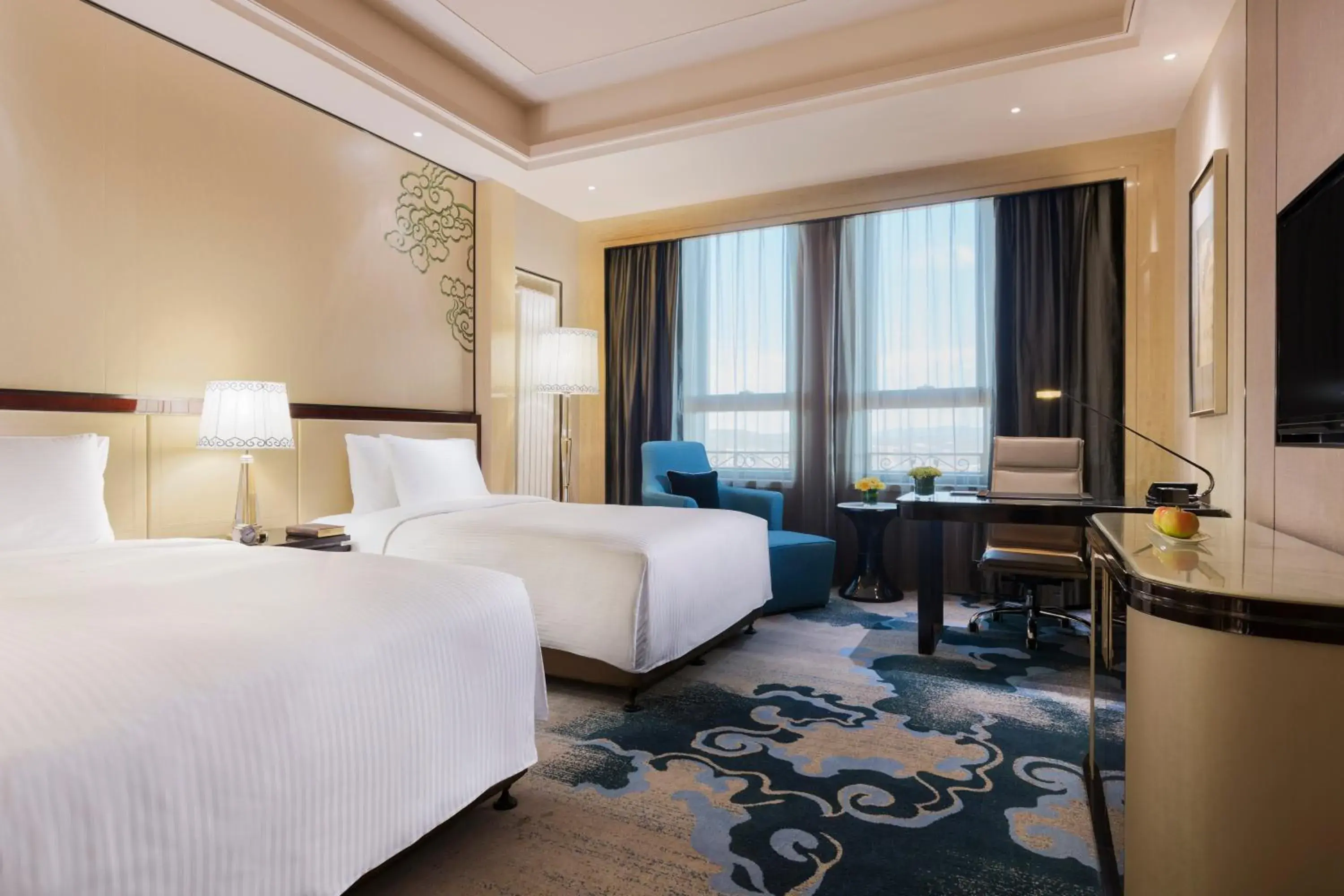 Deluxe Twin Room in Wanda Realm Chifeng Hotel Deluxe Twin Room in Wanda Realm Chifeng Hotel