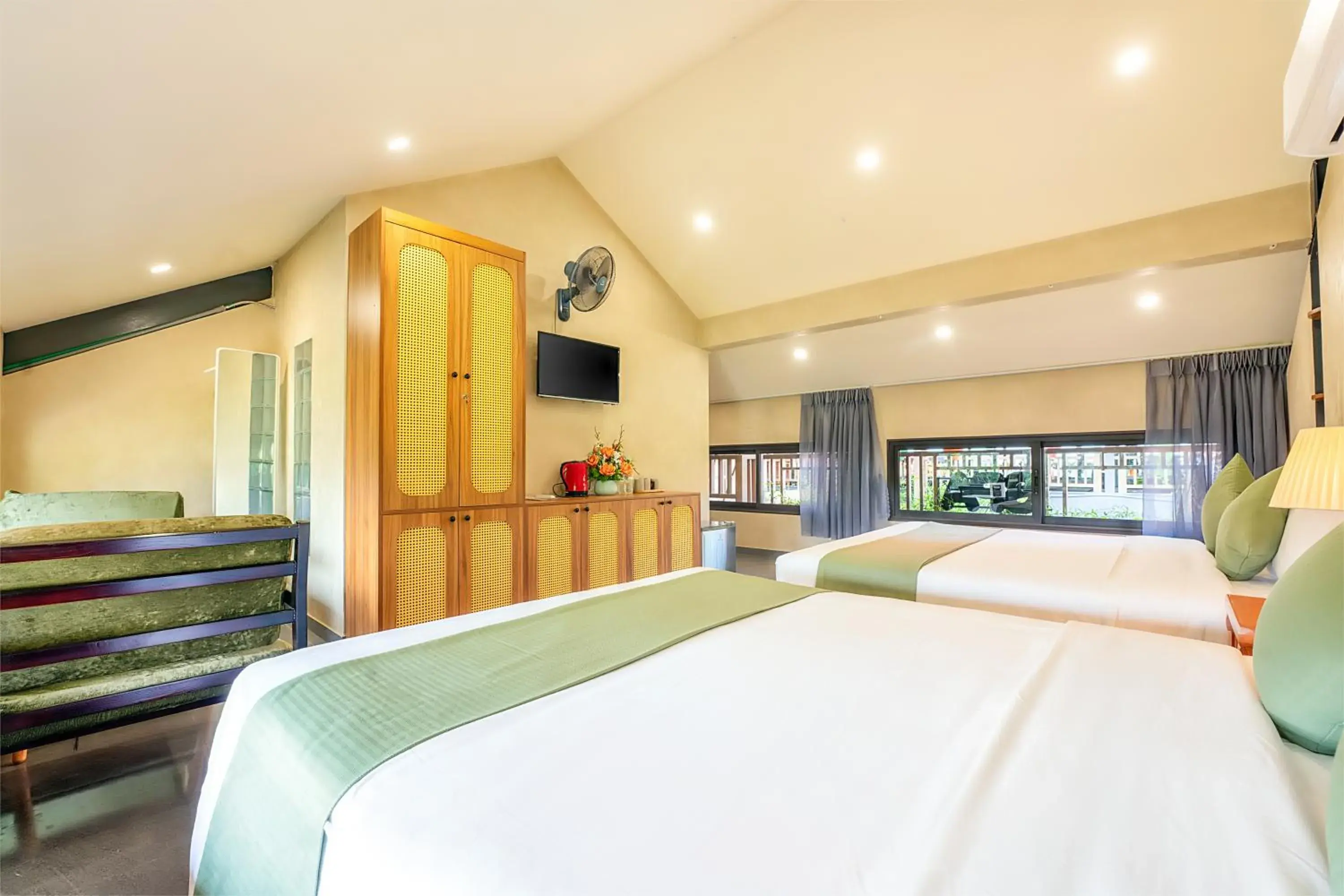 Family Room with Garden View in The Linh Seaside Villa Hoi An Family Room with Garden View in The Linh Seaside Villa Hoi An