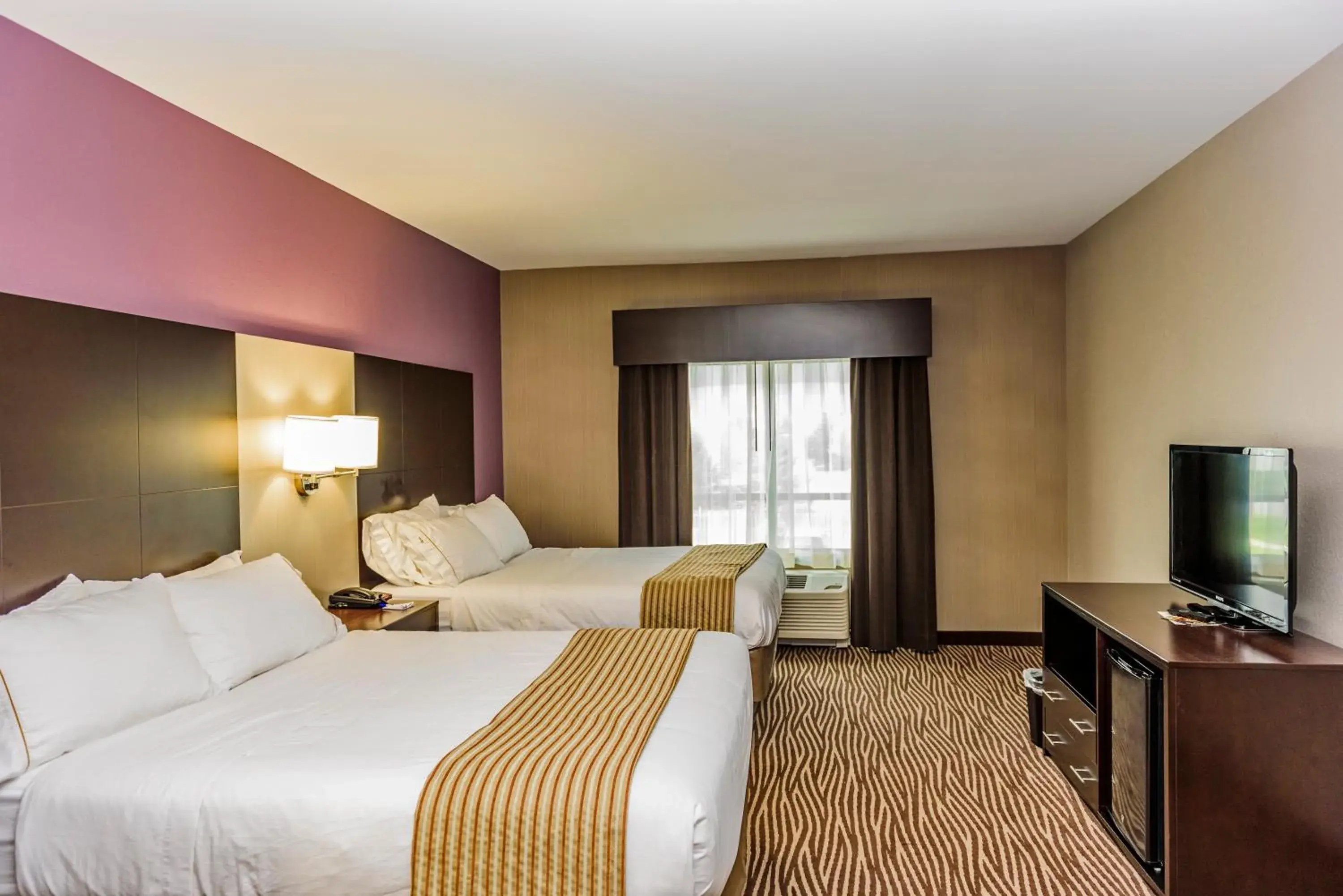 Standard Queen Room with Two Queen Beds and Mobility Accessible Roll-In Shower in Holiday Inn Express Cheektowaga North East by IHG Standard Queen Room with Two Queen Beds and Mobility Accessible Roll-In Shower in Holiday Inn Express Cheektowaga North East by IHG