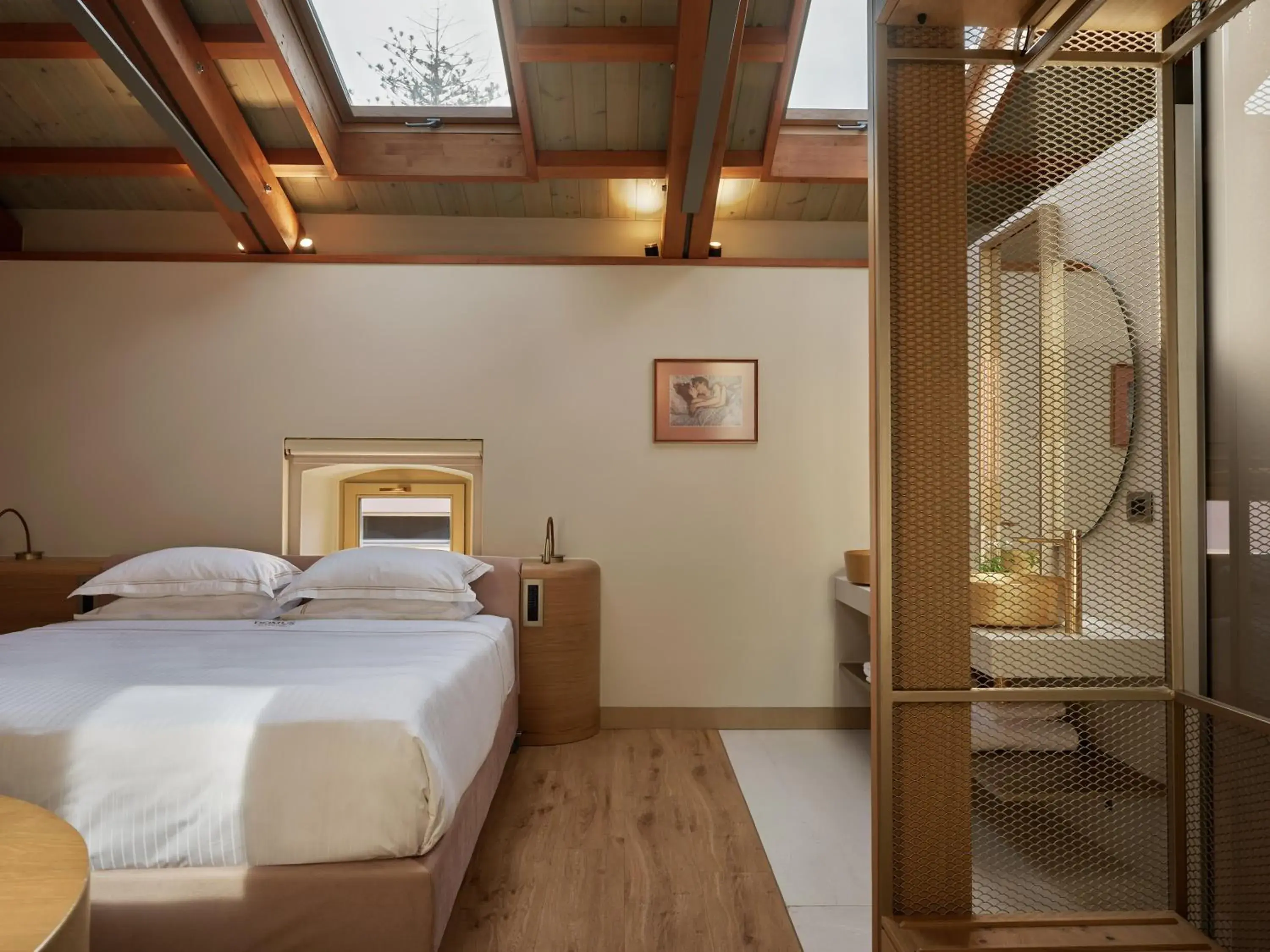 Attic Suite with Living Room & Skylights in Domus Blanc Boutique Hotel Attic Suite with Living Room & Skylights in Domus Blanc Boutique Hotel