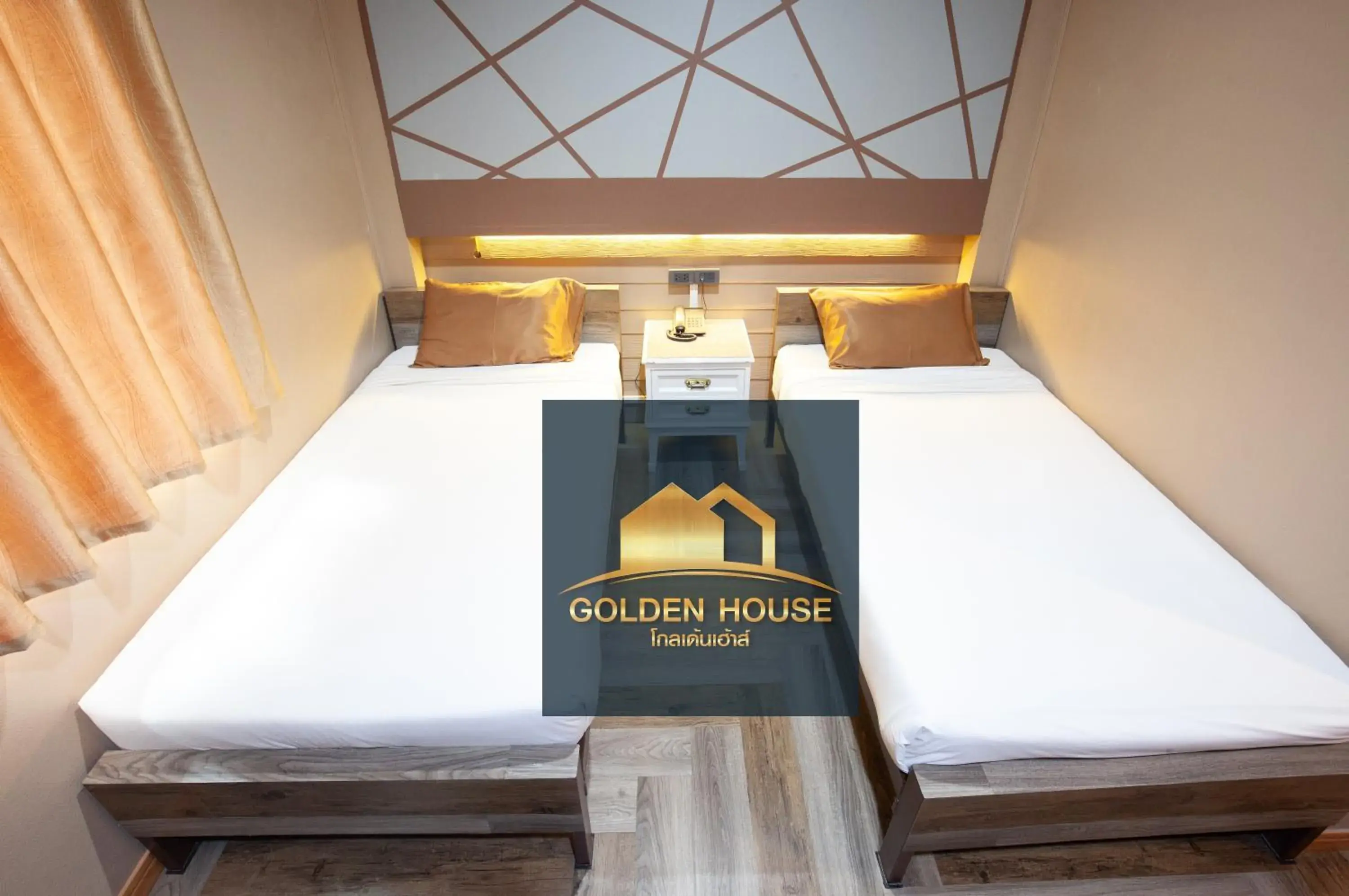 Deluxe Twin Room in Golden House Hotel Sakaeo Deluxe Twin Room in Golden House Hotel Sakaeo