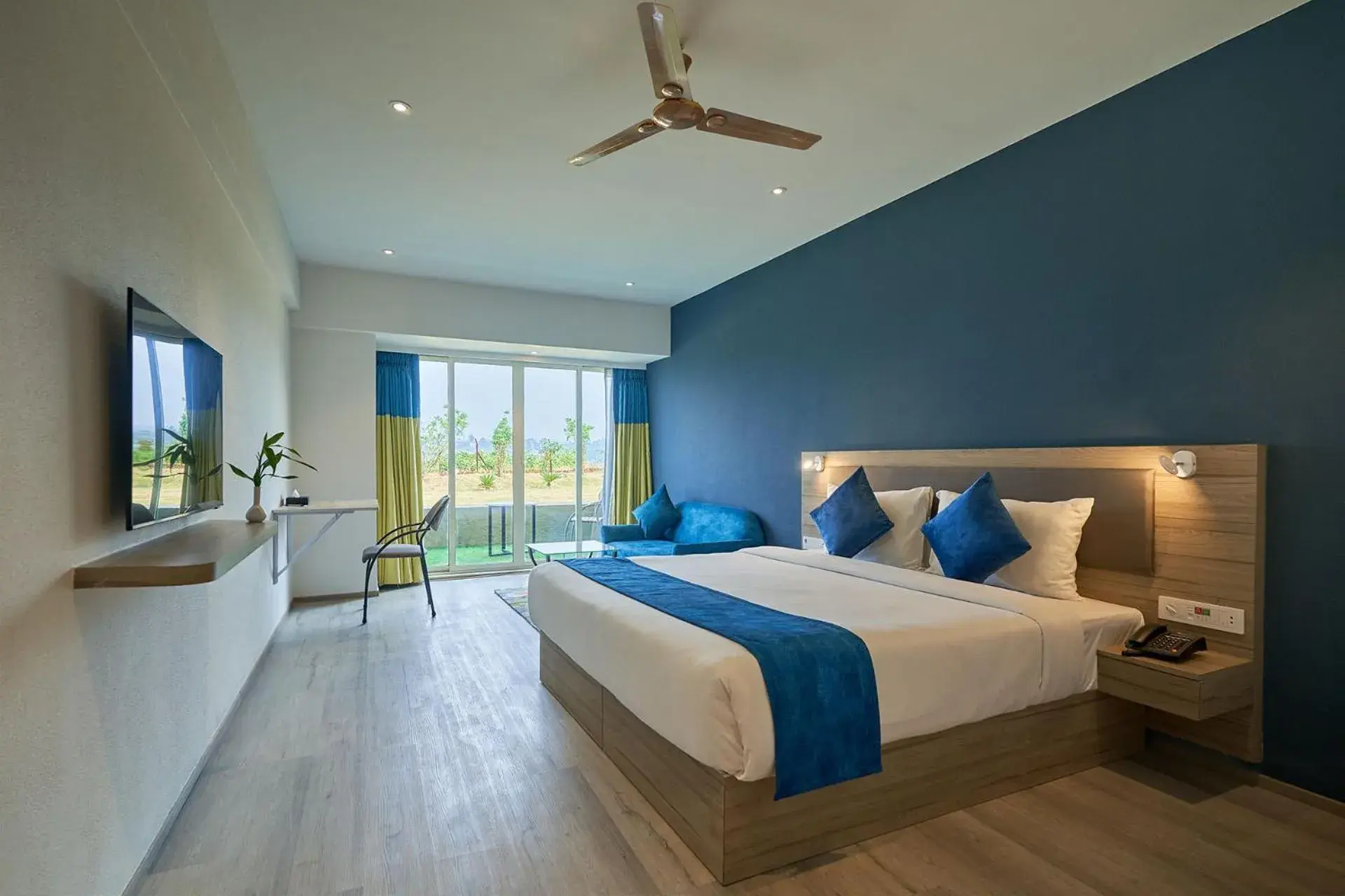 Premium Valley View Room with Balcony in Ikshana Resort and Spa, Khandala Premium Valley View Room with Balcony in Ikshana Resort and Spa, Khandala