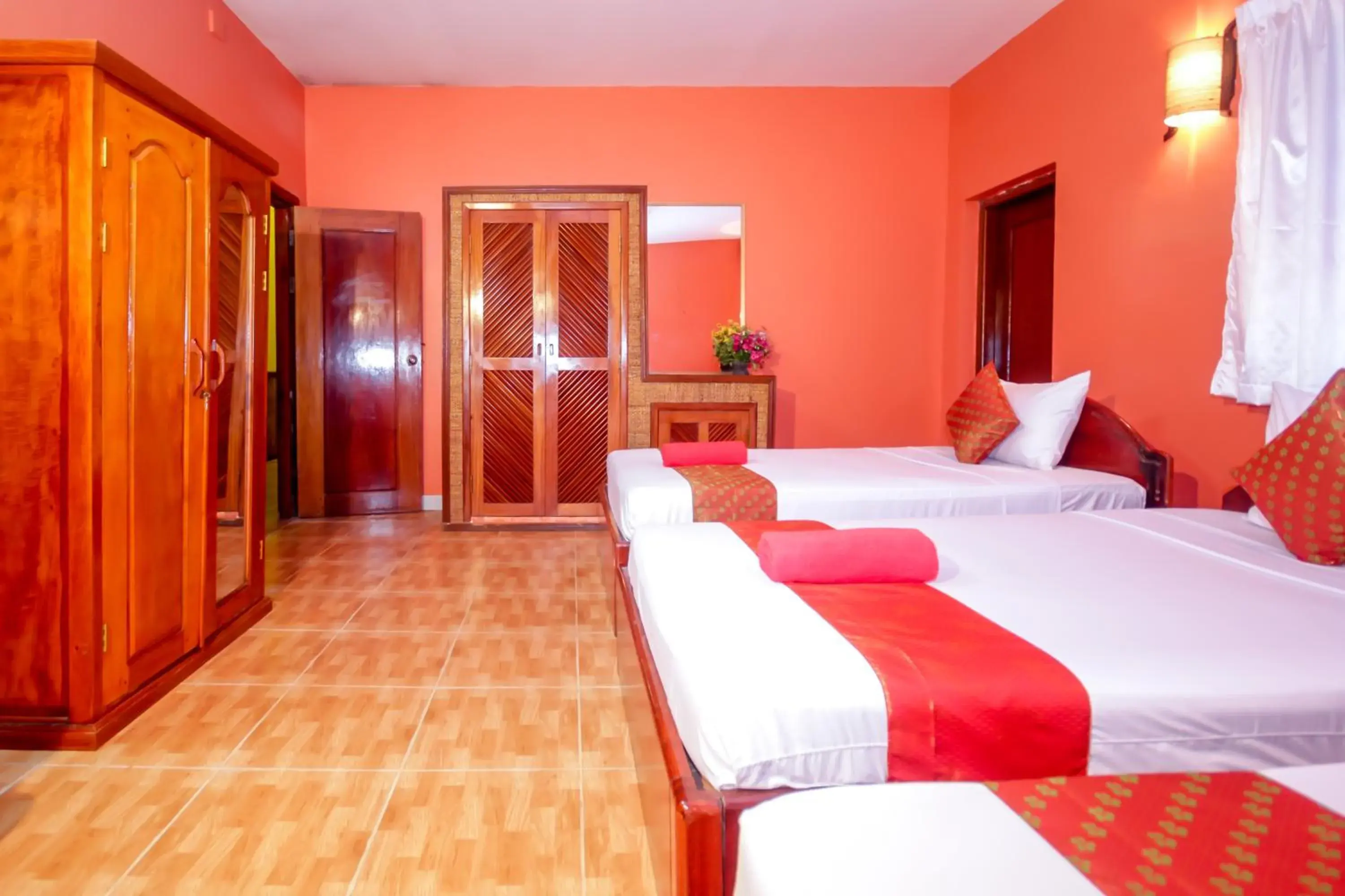 Family Room with Balcony in Blossoming Romduol Boutique Family Room with Balcony in Blossoming Romduol Boutique