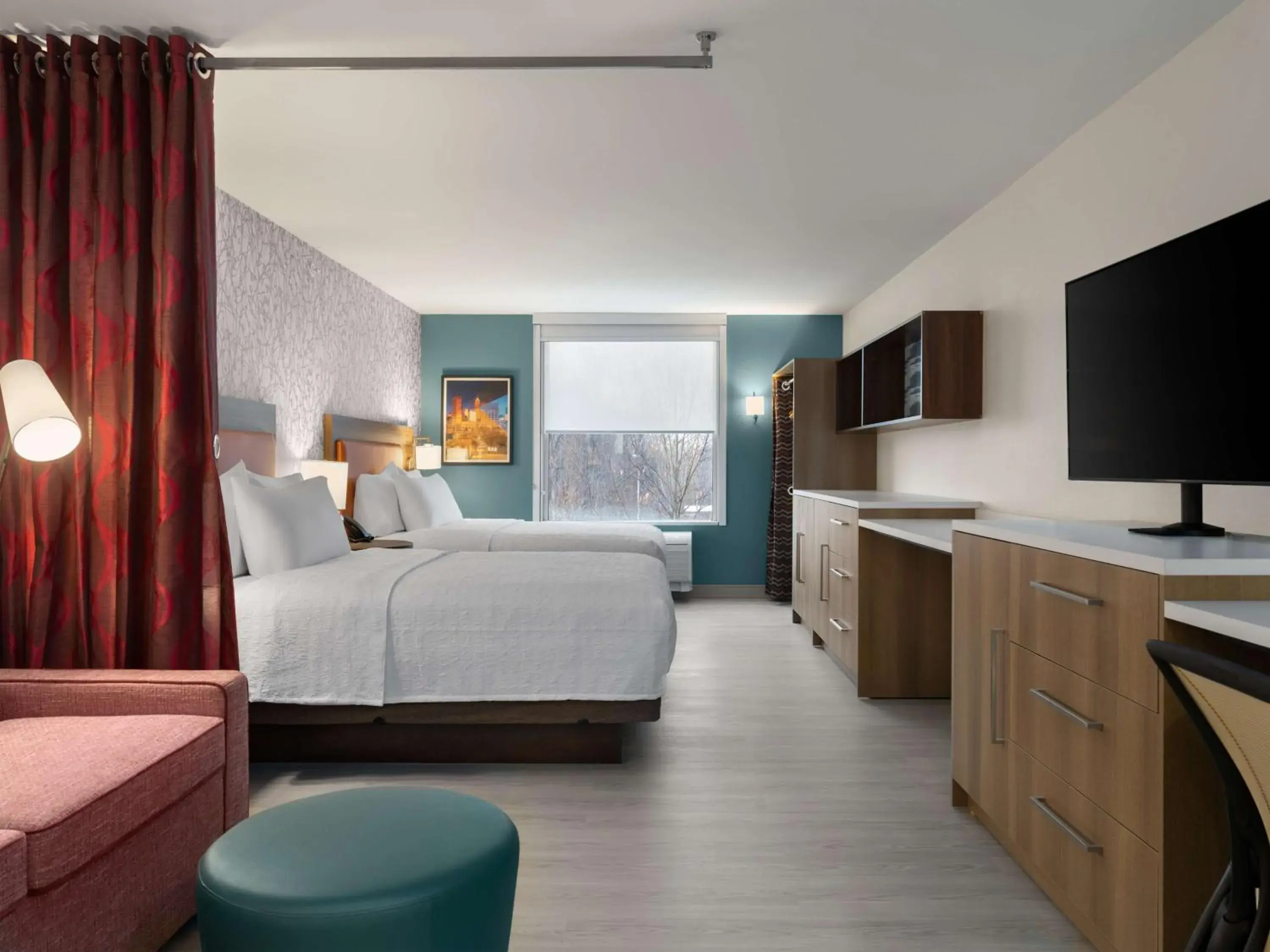 Studio Suite with Two Queen Beds in Home2 Suites By Hilton Brownsburg Studio Suite with Two Queen Beds in Home2 Suites By Hilton Brownsburg