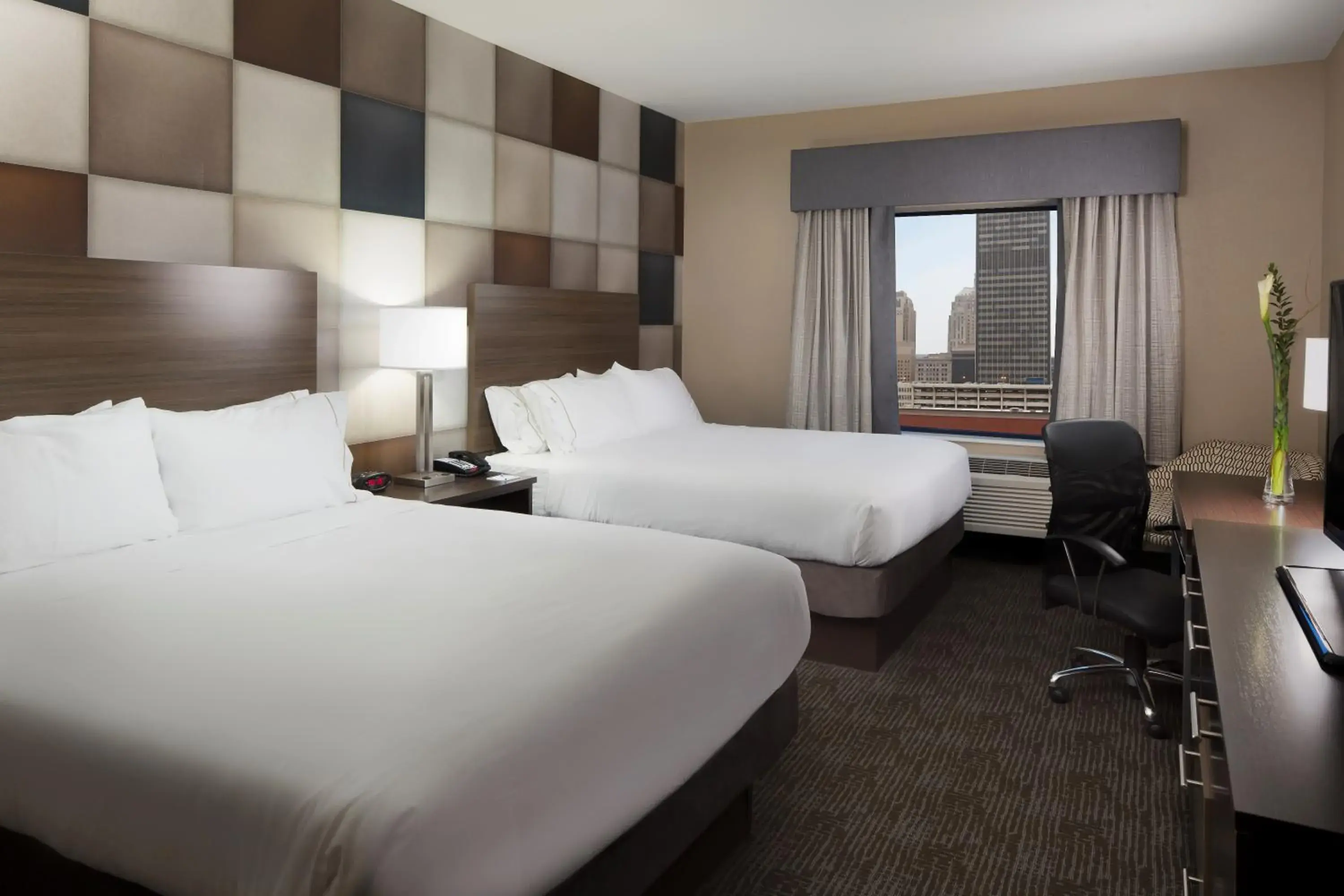 Standard Queen Room with Two Queen Beds - Communications Accessible in Holiday Inn Express & Suites Oklahoma City Downtown - Bricktown by IHG Standard Queen Room with Two Queen Beds - Communications Accessible in Holiday Inn Express & Suites Oklahoma City Downtown - Bricktown by IHG