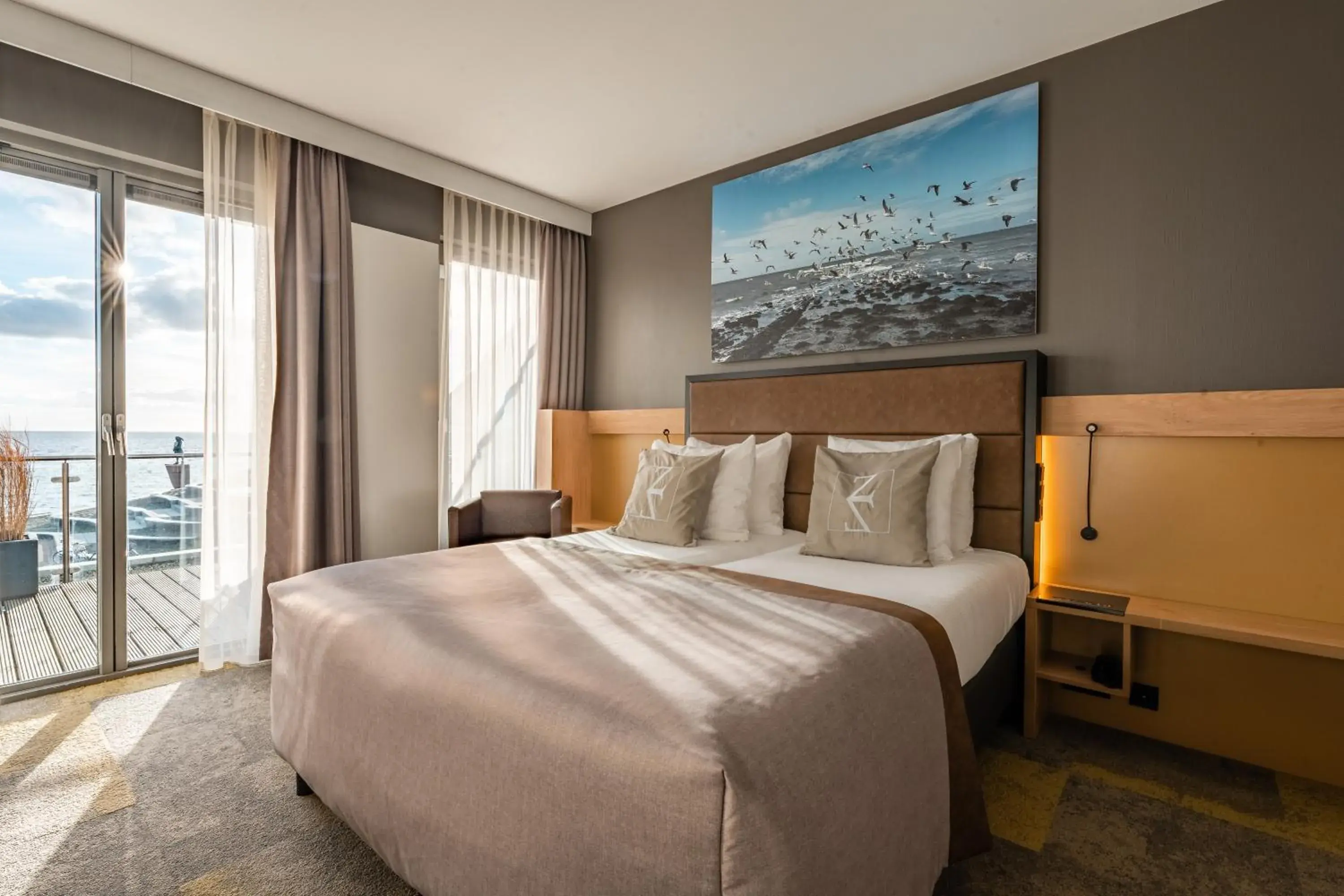 Double Room with Balcony and Sea View in Hotel Zeezicht Double Room with Balcony and Sea View in Hotel Zeezicht