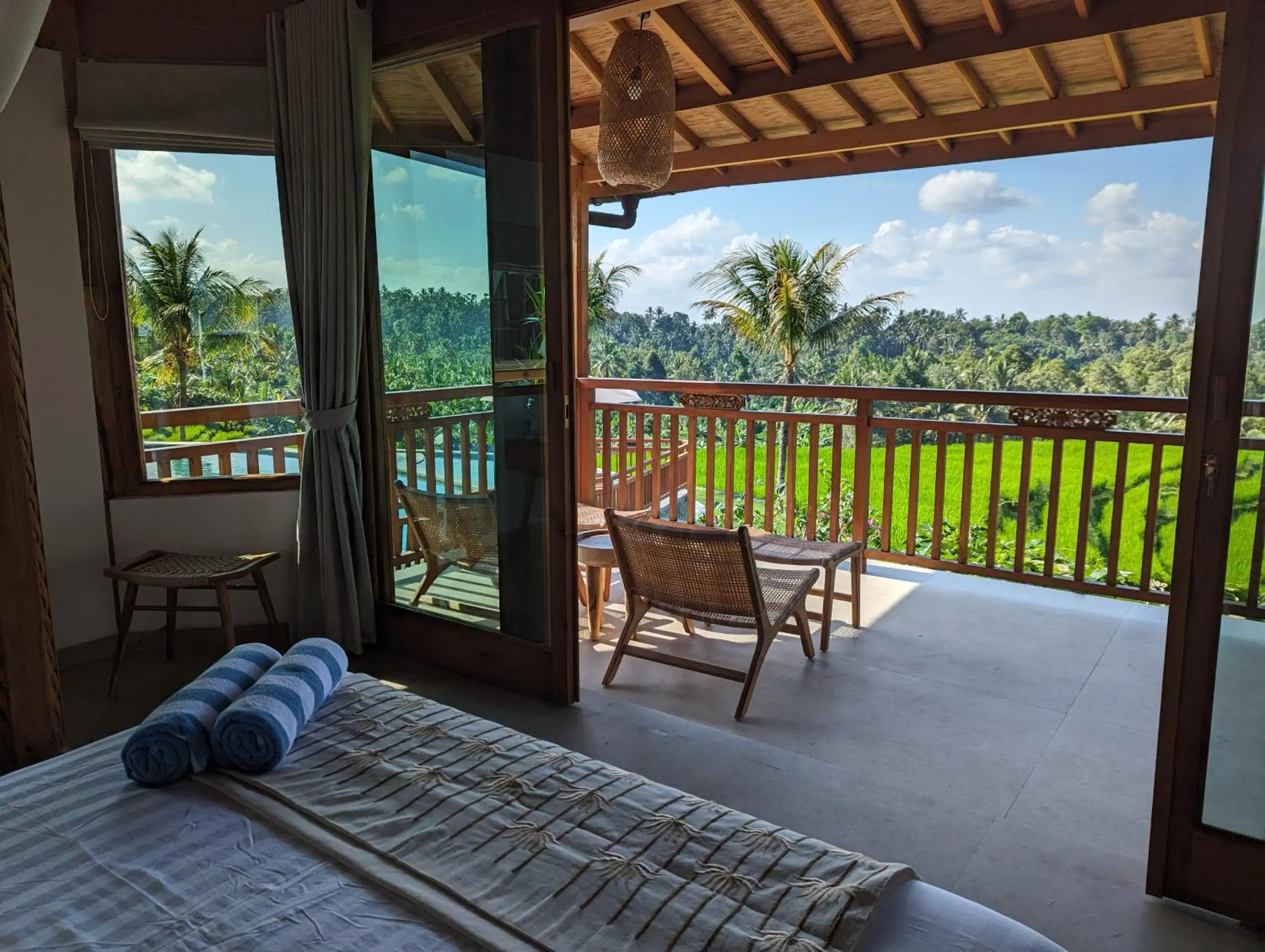 Deluxe Double Room with Balcony in Puri Dajuma Terrace Eco Lodge & Spa Deluxe Double Room with Balcony in Puri Dajuma Terrace Eco Lodge & Spa