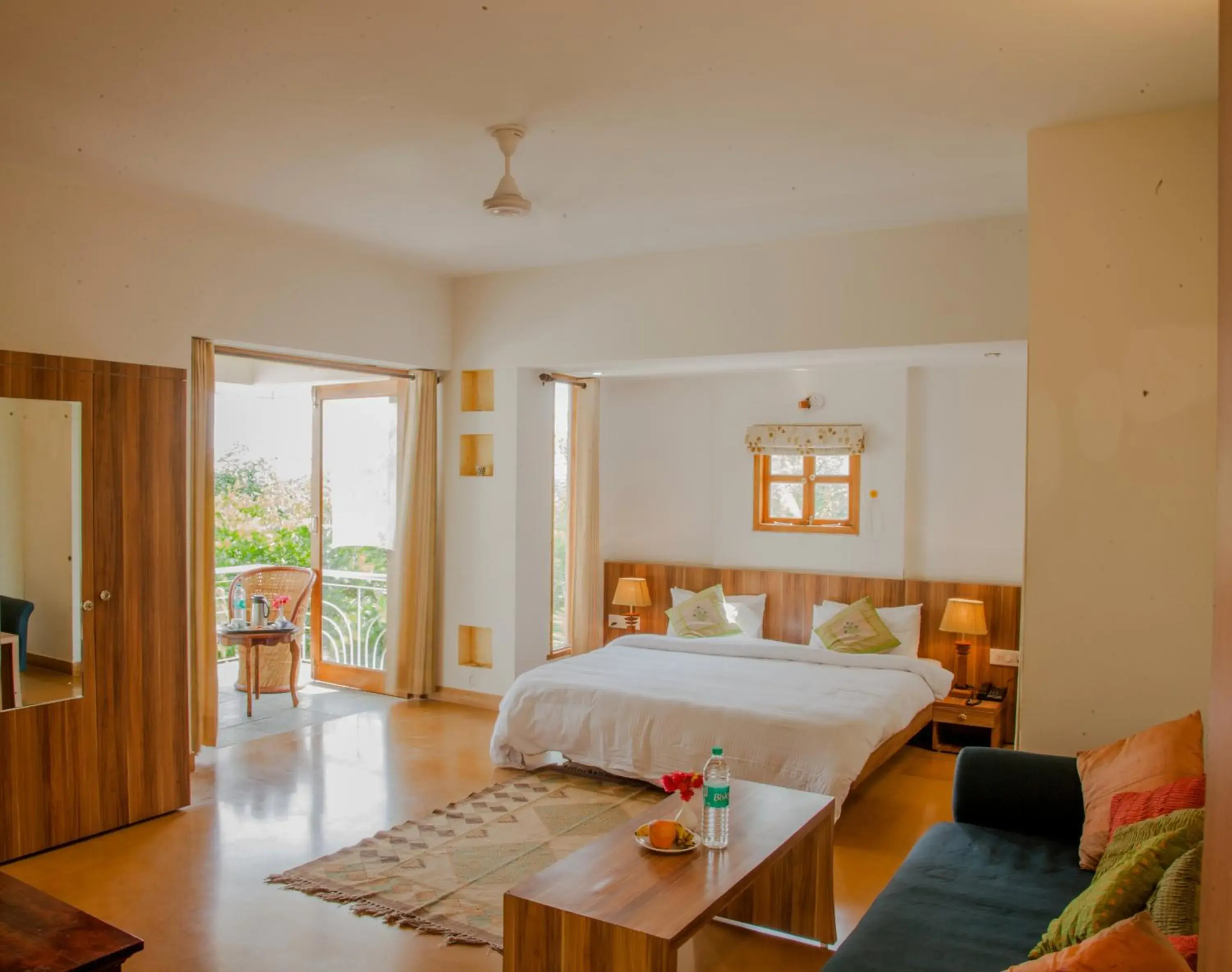 Deluxe Double or Twin Room with Balcony in The Chitvan Resort Deluxe Double or Twin Room with Balcony in The Chitvan Resort