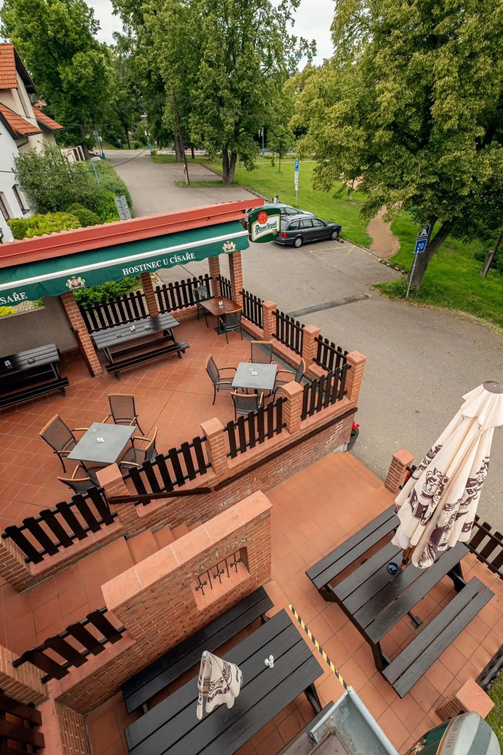 Quadruple Room with Balcony in Hotel U Císaře Quadruple Room with Balcony in Hotel U Císaře