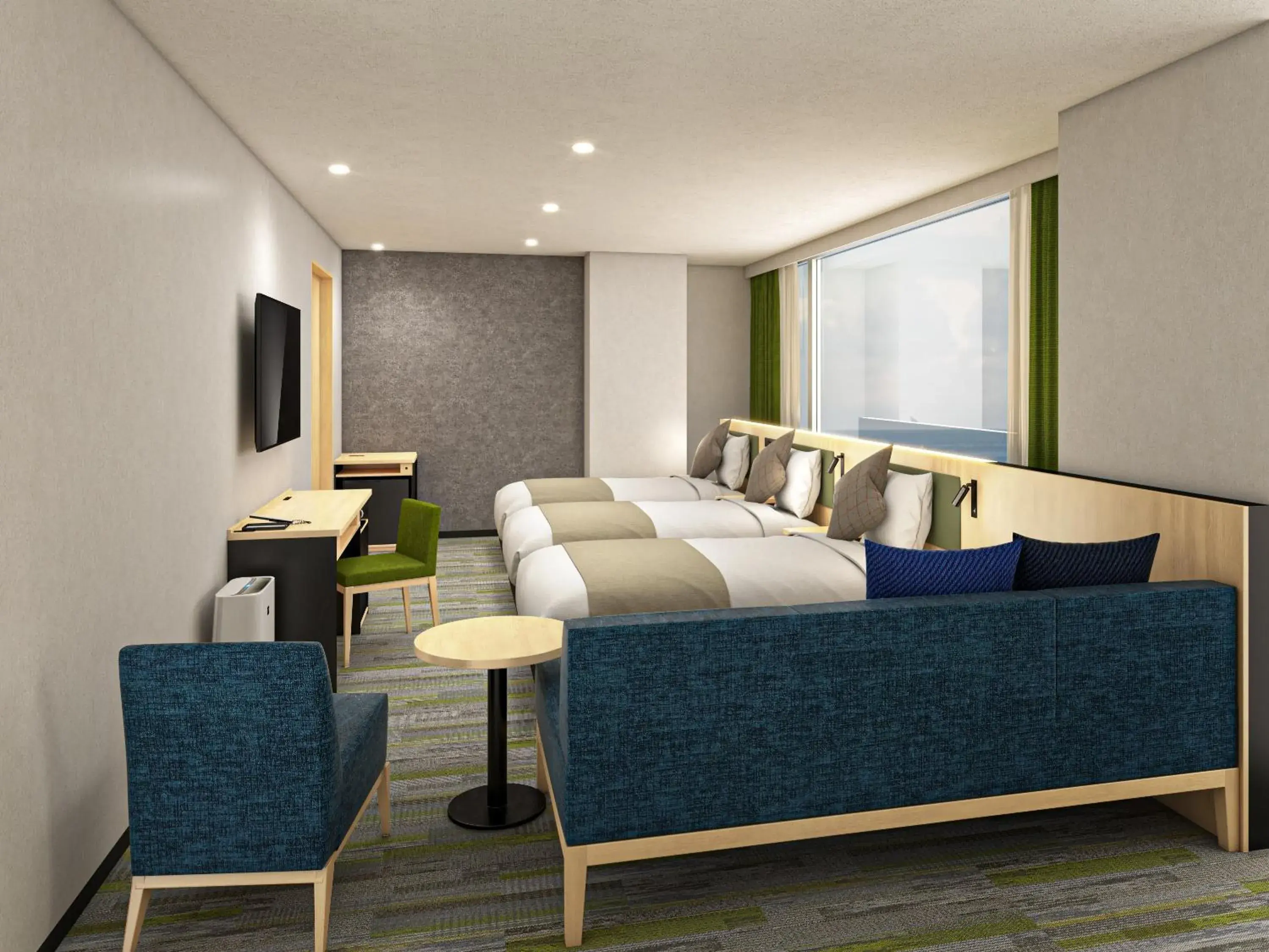 Renewal Superior Quadruple Room - Non-Smoking in HOTEL MYSTAYS Miyazaki Renewal Superior Quadruple Room - Non-Smoking in HOTEL MYSTAYS Miyazaki