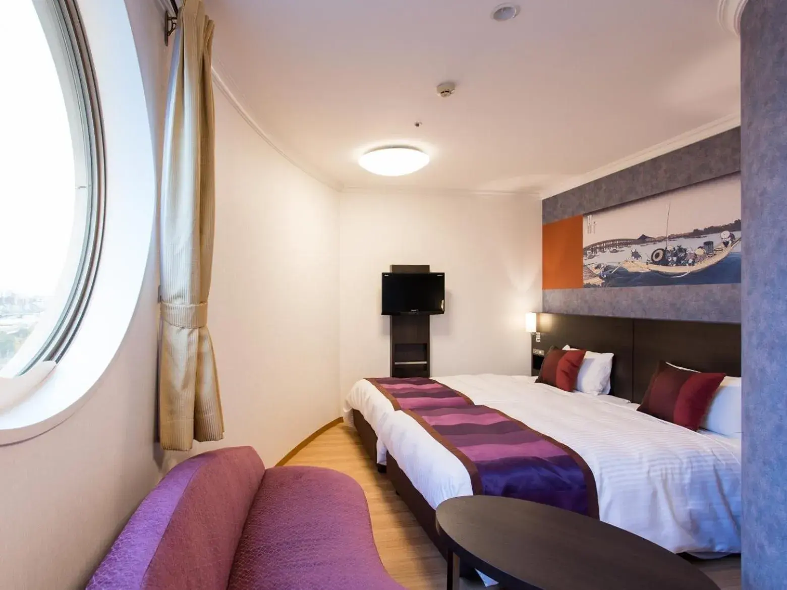 Corner Twin Room - Non Smoking in Ryogoku View Hotel Corner Twin Room - Non Smoking in Ryogoku View Hotel