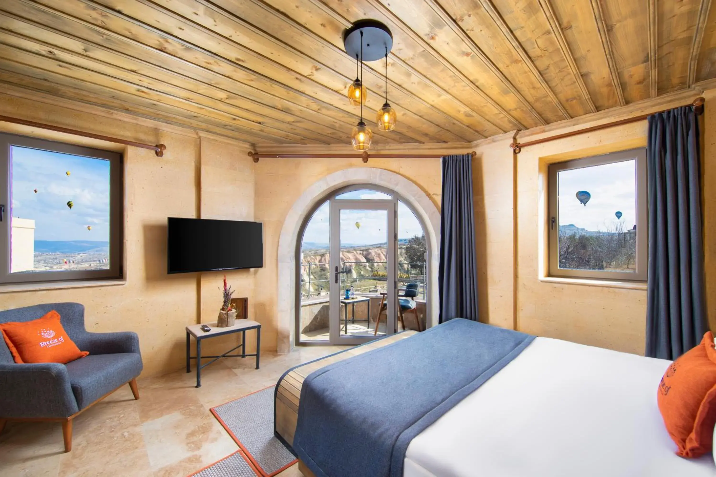 Deluxe Double Room with Balcony in Breeze Of Cappadocia Deluxe Double Room with Balcony in Breeze Of Cappadocia