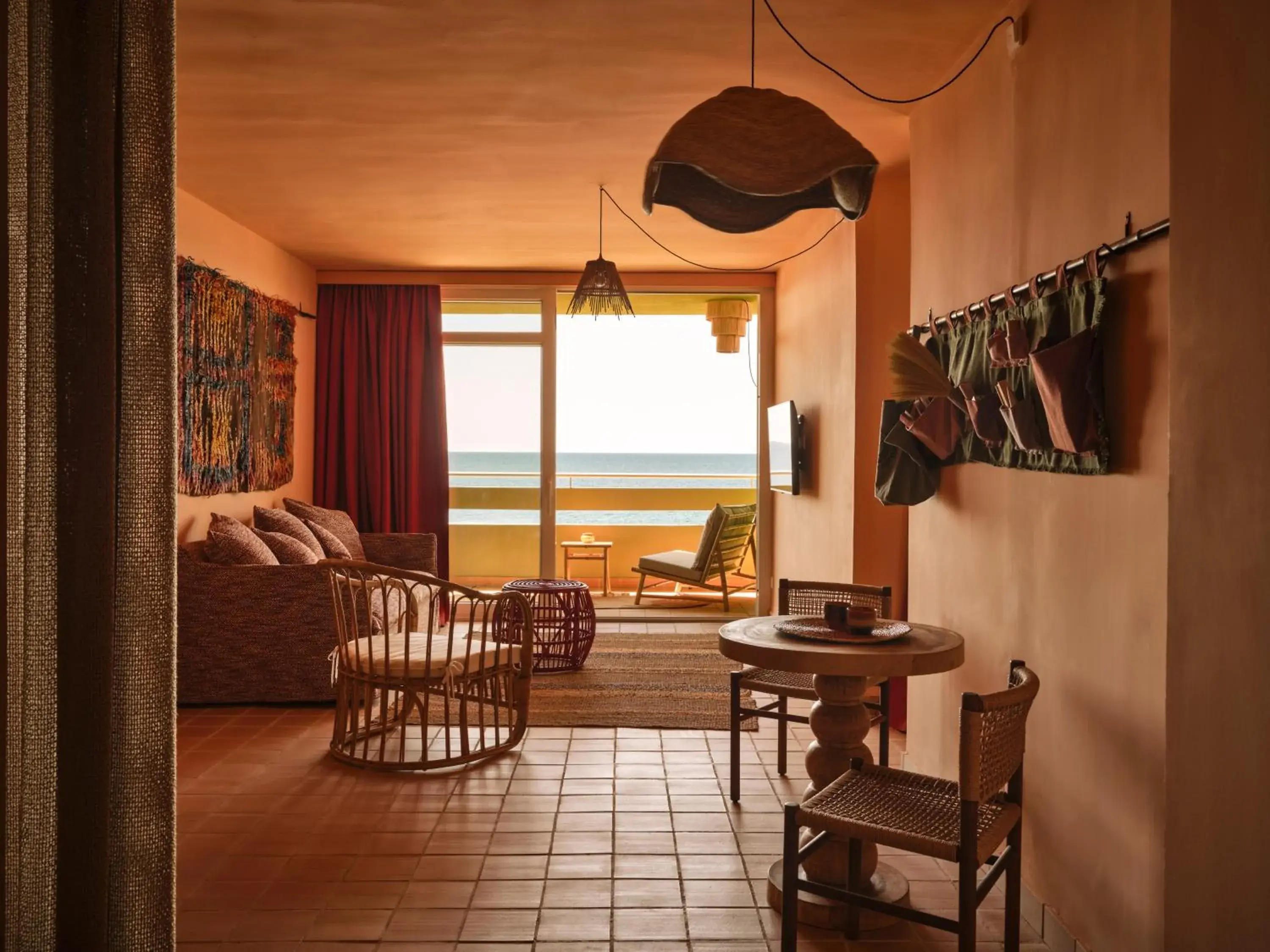 Suite with Balcony and Sea View in Bikini Island & Mountain Hotel Es Trenc -Adults only- Suite with Balcony and Sea View in Bikini Island & Mountain Hotel Es Trenc -Adults only-