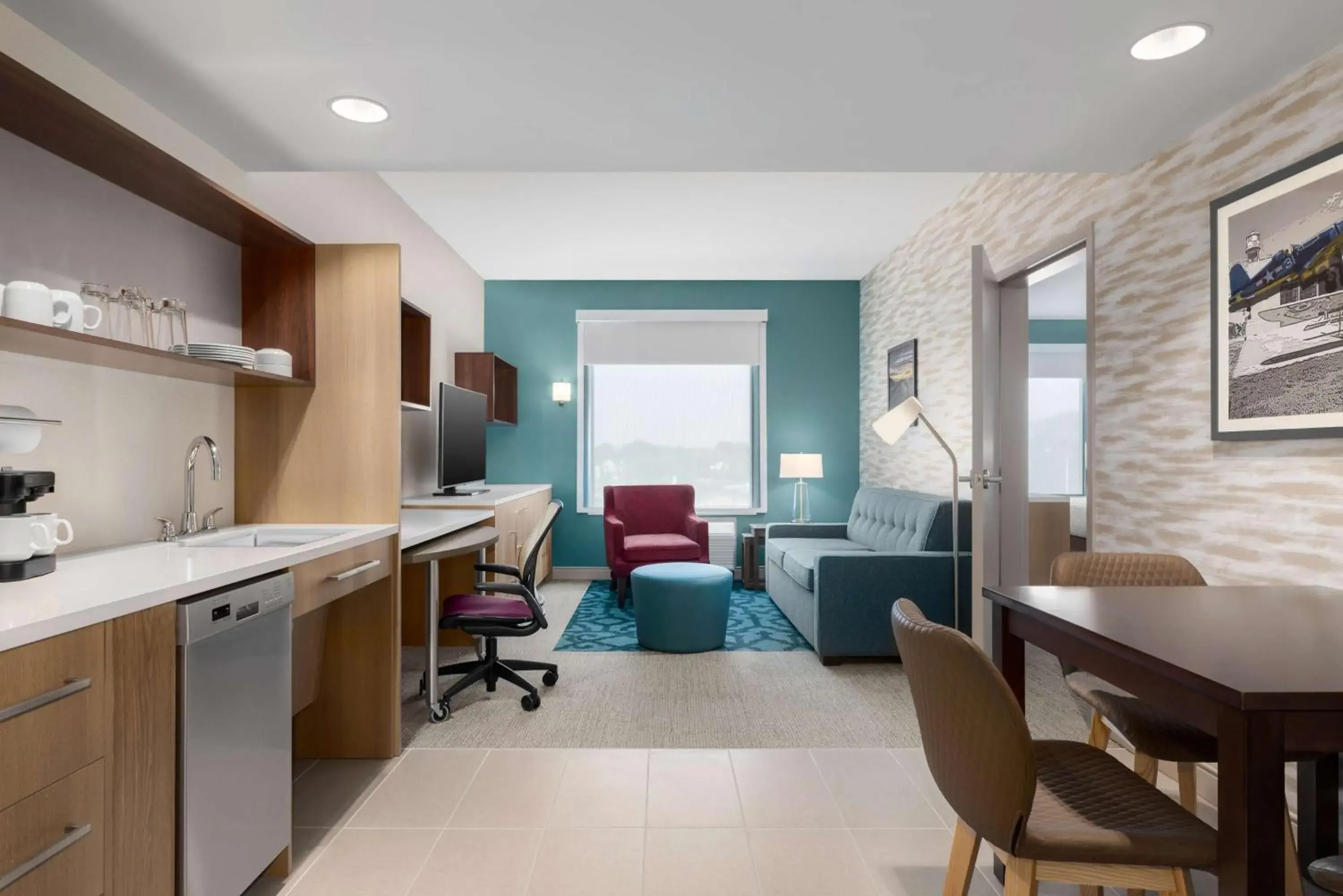 Queen Suite - Mobility Access/Non-Smoking in Home2 Suites By Hilton Virginia Beach Princess Anne Queen Suite - Mobility Access/Non-Smoking in Home2 Suites By Hilton Virginia Beach Princess Anne