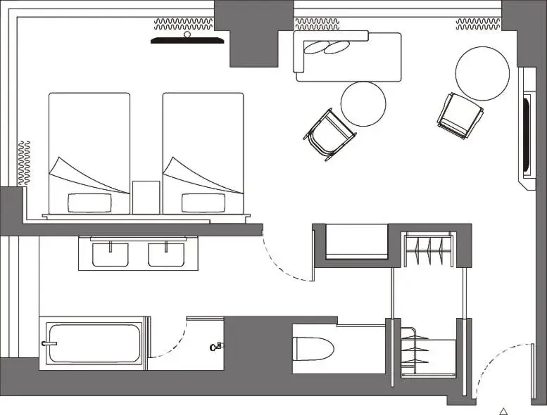 Scenic Corner Twin Room with City View - High Floor in THE OSAKA STATION HOTEL, Autograph Collection Scenic Corner Twin Room with City View - High Floor in THE OSAKA STATION HOTEL, Autograph Collection