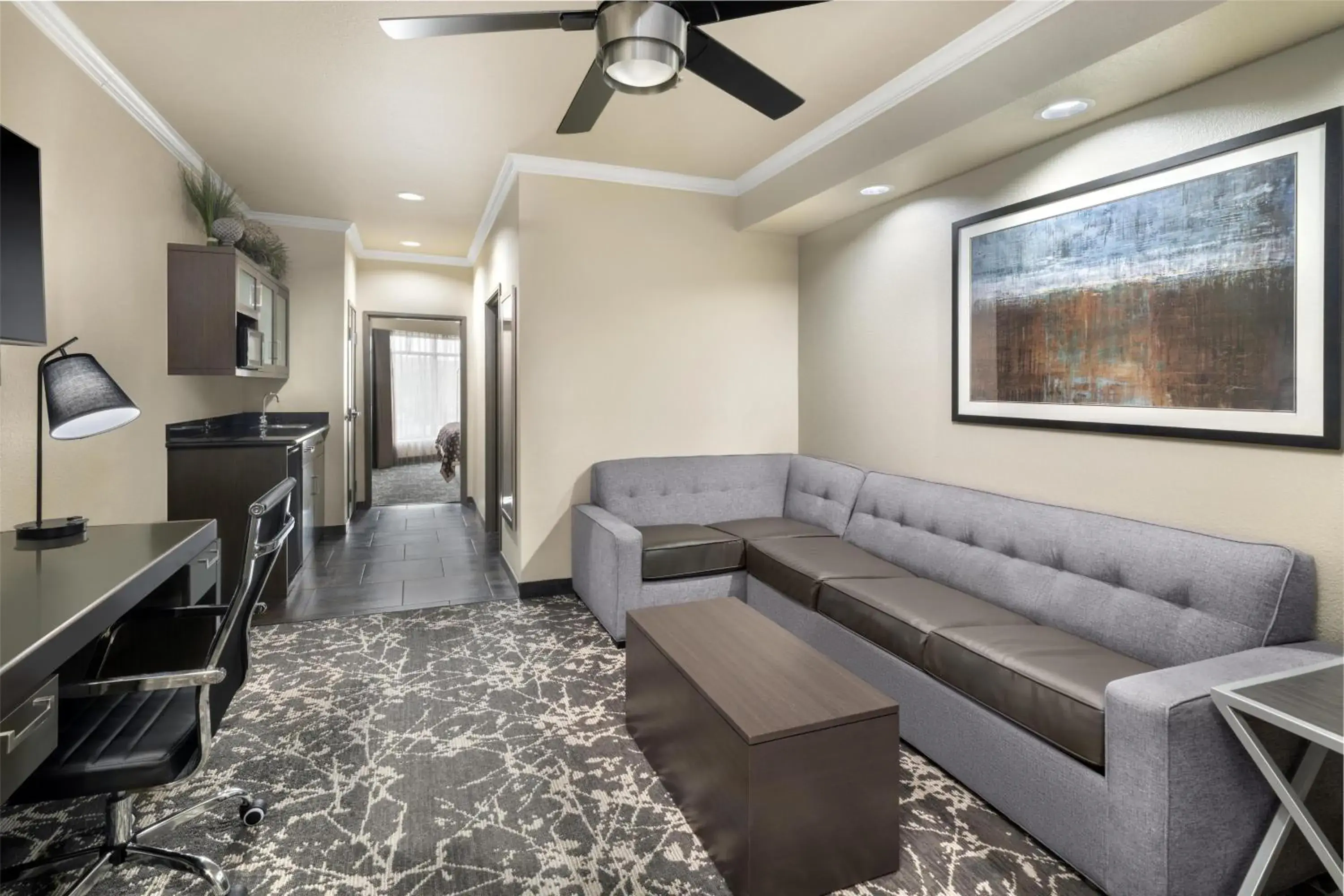 King Suite with Sofa Bed and Walk-In Shower - Disability Access in Best Western Premier Crown Chase Inn & Suites King Suite with Sofa Bed and Walk-In Shower - Disability Access in Best Western Premier Crown Chase Inn & Suites