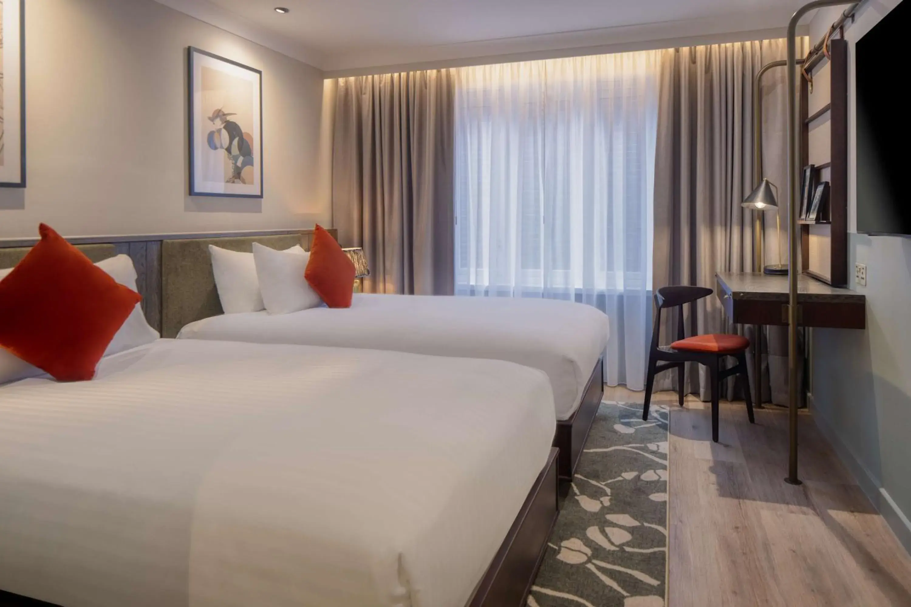 Twin Room in The Samuel Ryder Hotel St Albans, Tapestry Collection Hilton Twin Room in The Samuel Ryder Hotel St Albans, Tapestry Collection Hilton