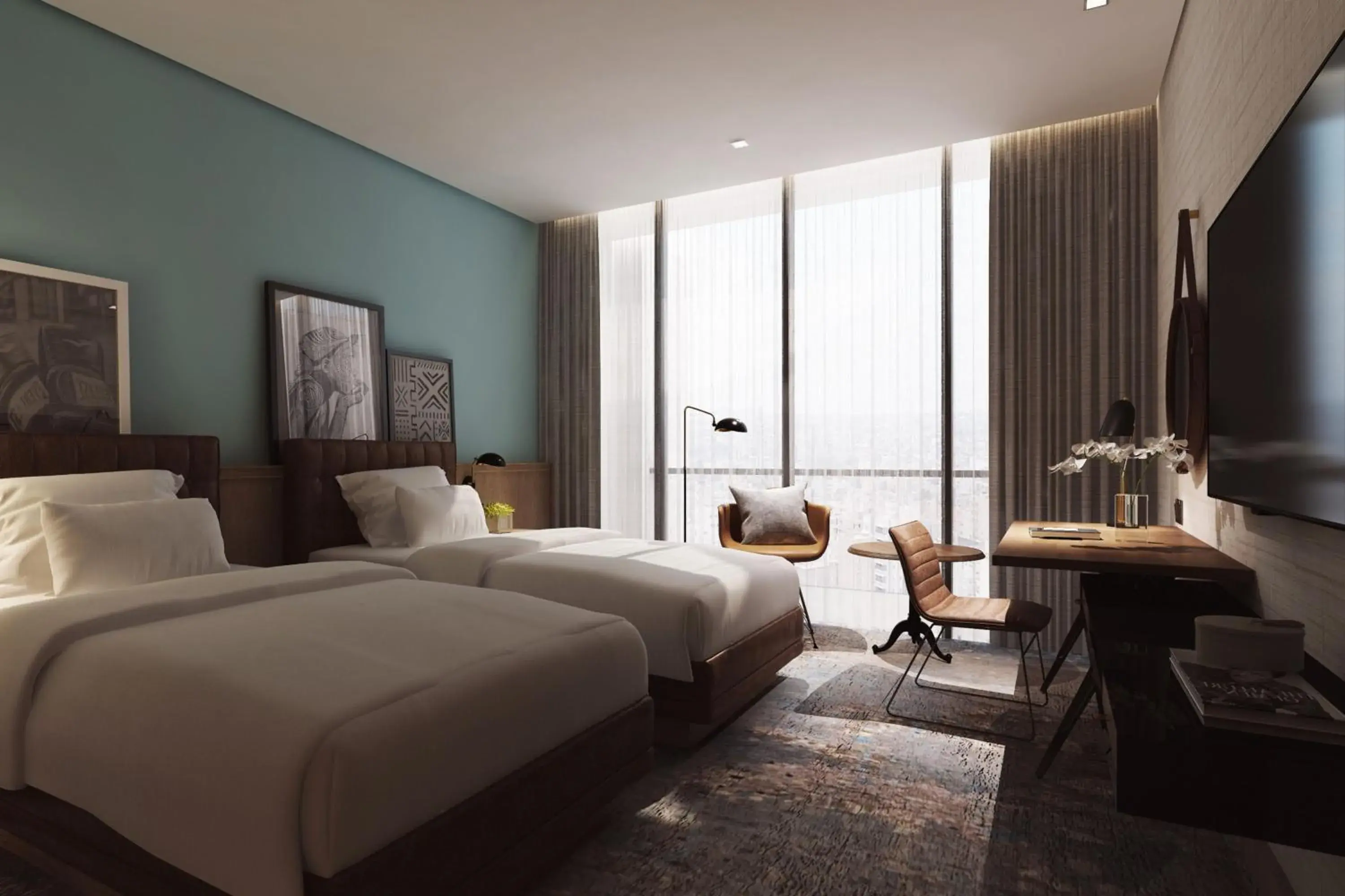 Standard Twin Room with Stadium View in Four Points by Sheraton Dakar Diamniadio Standard Twin Room with Stadium View in Four Points by Sheraton Dakar Diamniadio