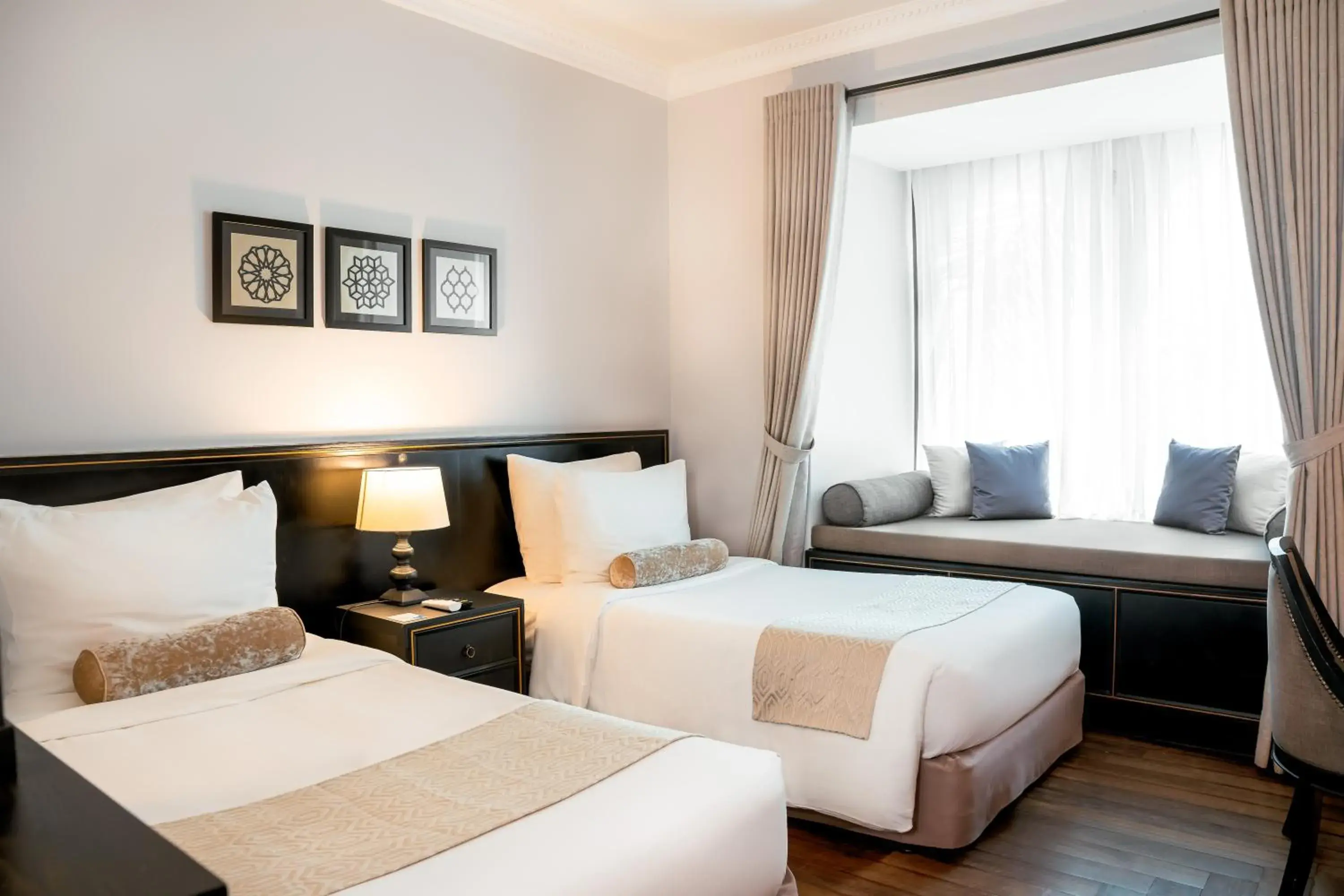 Gold Chamber Twin with Pool View in Sarai and Wander Resort Gold Chamber Twin with Pool View in Sarai and Wander Resort