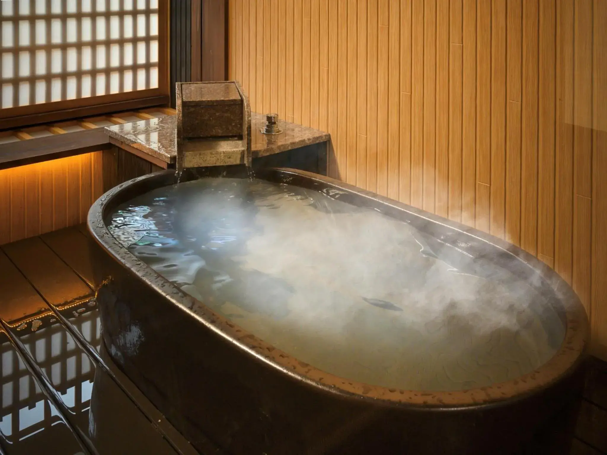 Twin Room with Kitchenette and Open-Air Bath - single occupancy - A in Gensen Ichinoyu Twin Room with Kitchenette and Open-Air Bath - single occupancy - A in Gensen Ichinoyu