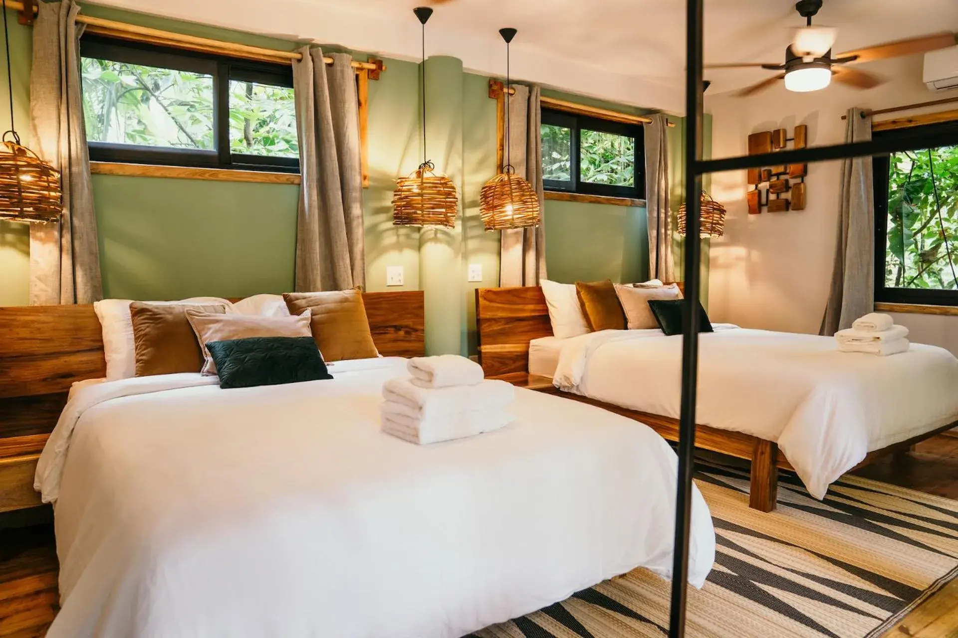 Double Queen Bungalow with AC in Palmar Beach Lodge Double Queen Bungalow with AC in Palmar Beach Lodge