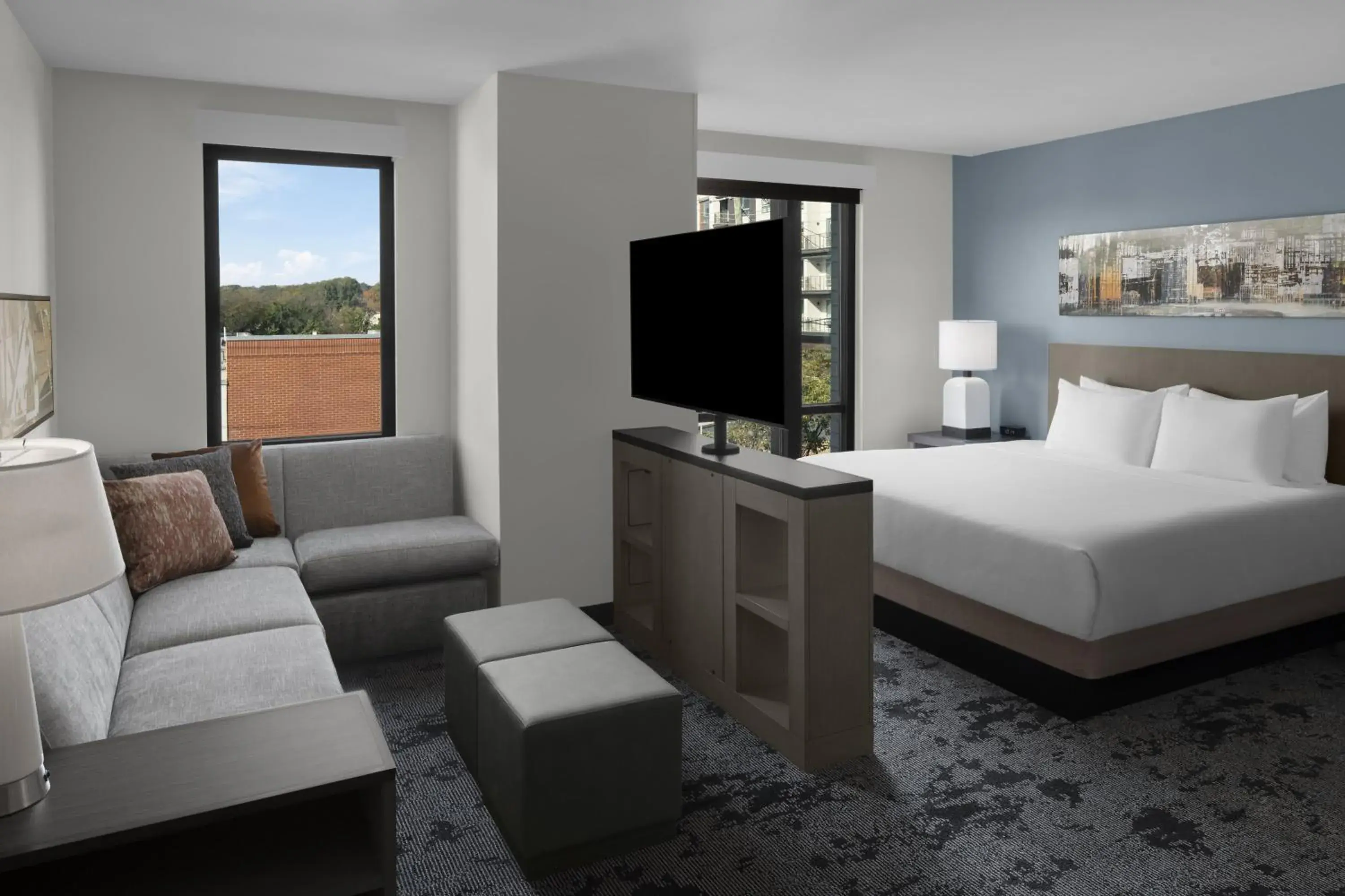 King Studio Suite with Sofa Bed in Hyatt House Raleigh Downtown/Seaboard Station King Studio Suite with Sofa Bed in Hyatt House Raleigh Downtown/Seaboard Station