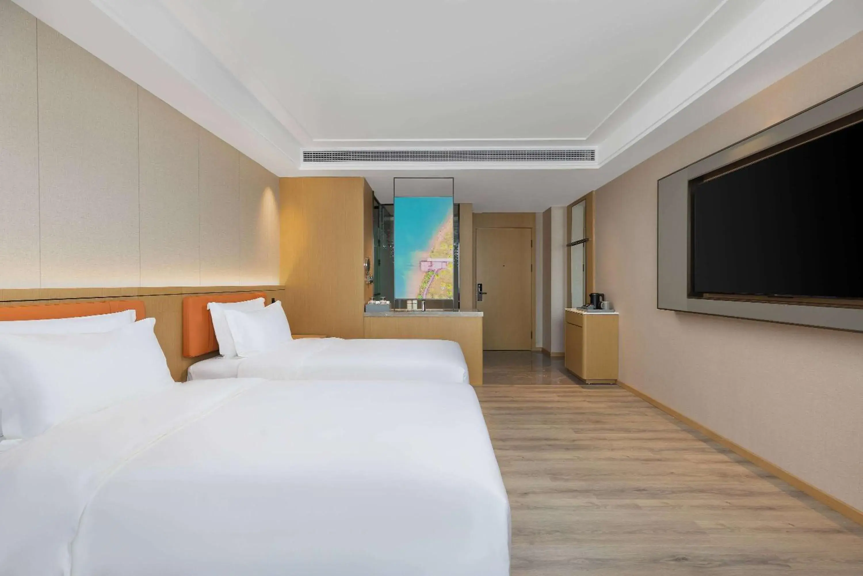 Executive Twin Room in Ramada Plaza by Wyndham Ezhou Binjiang Executive Twin Room in Ramada Plaza by Wyndham Ezhou Binjiang