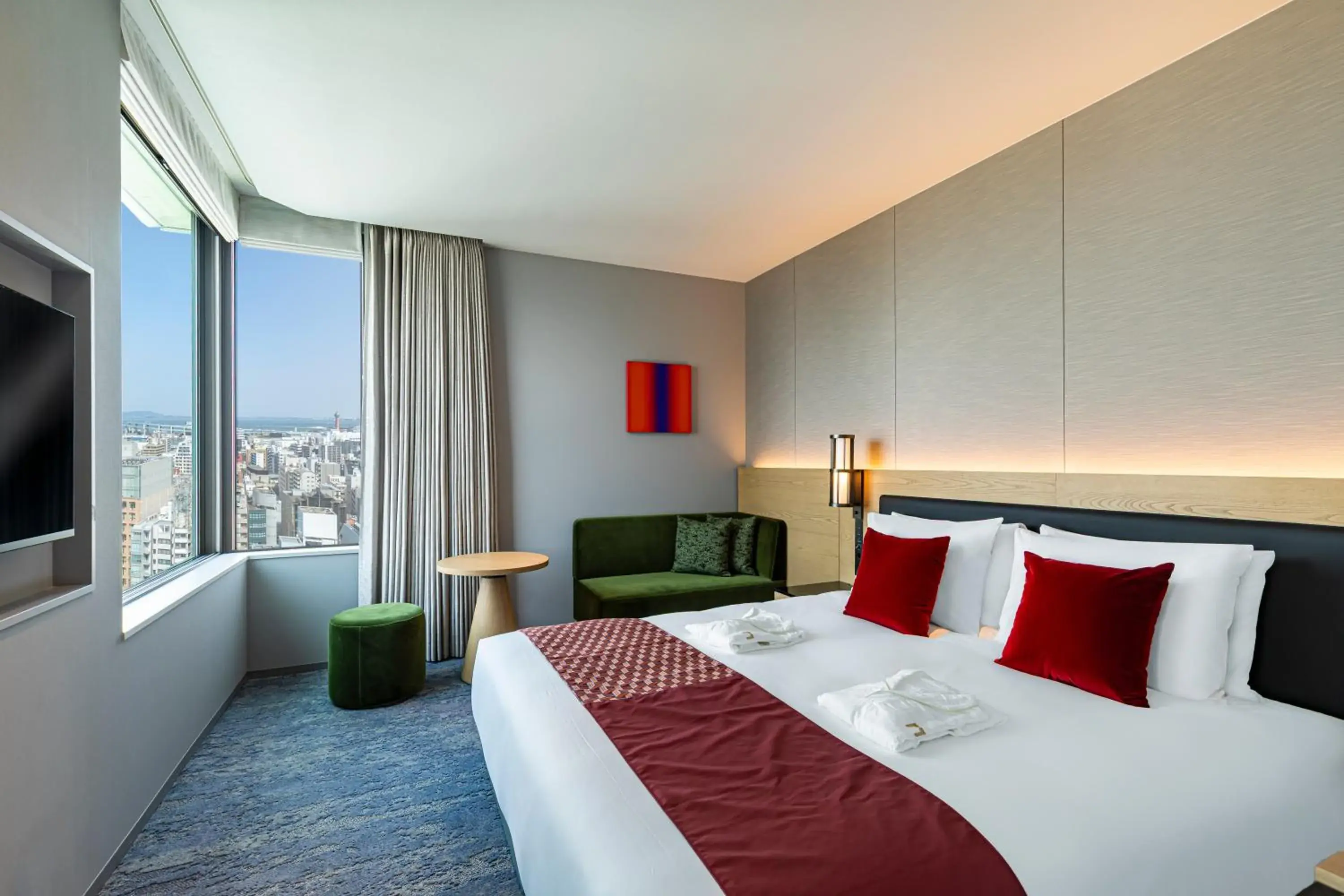 Corner Double Room - Non-Smoking in The Gate Hotel Fukuoka by Hulic Corner Double Room - Non-Smoking in The Gate Hotel Fukuoka by Hulic