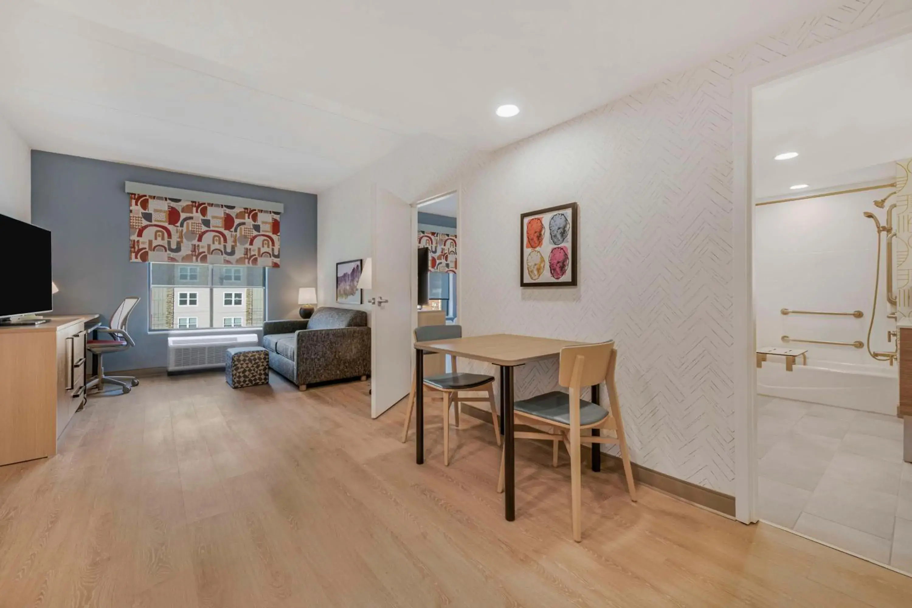 Studio Suite with Two Queen Bes and Bath Tub - Mobility Accessible in Home2 Suites By Hilton Boone Studio Suite with Two Queen Bes and Bath Tub - Mobility Accessible in Home2 Suites By Hilton Boone